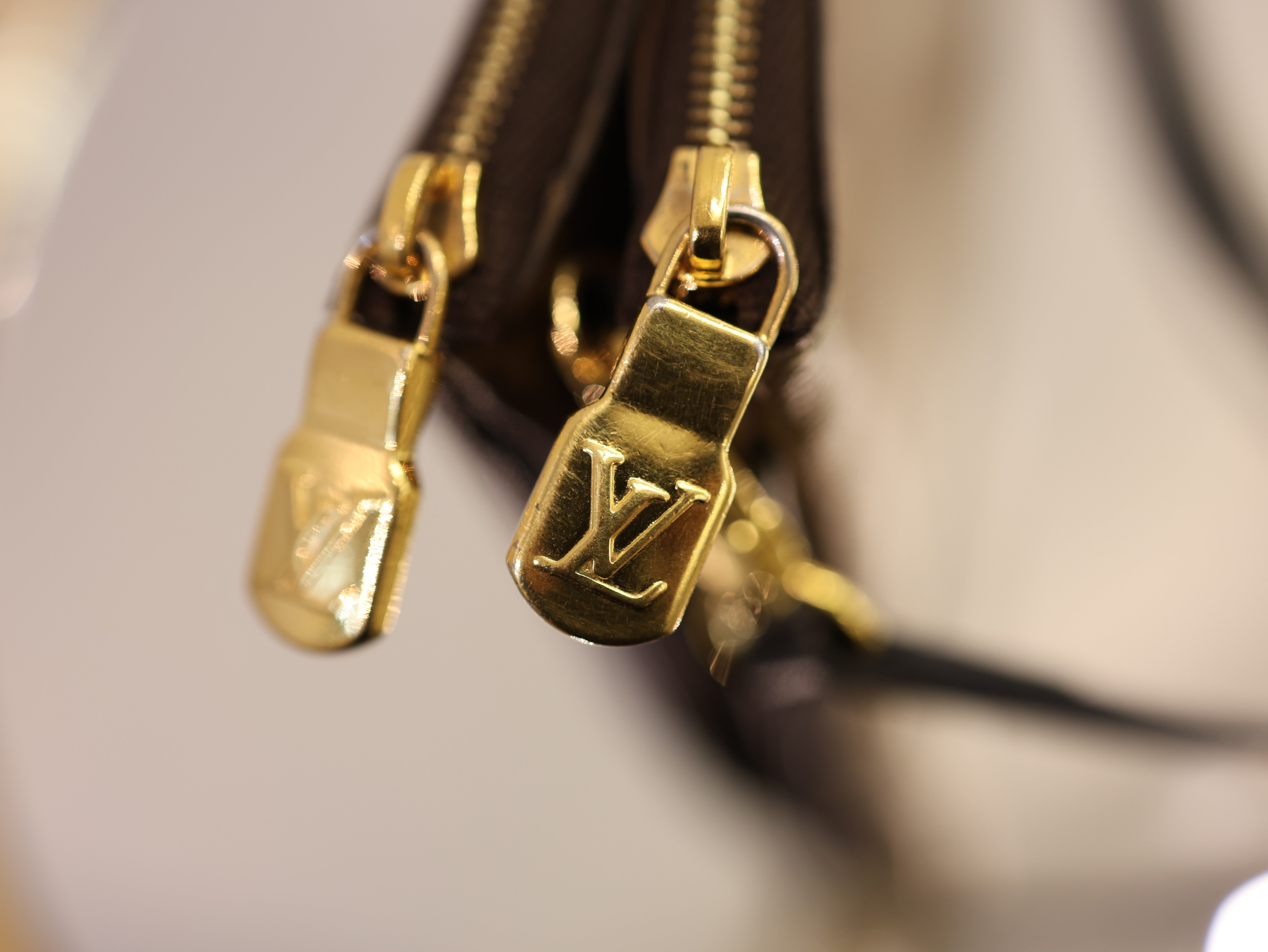 Louis Vuitton Brown Double Zip Monogram Pochette