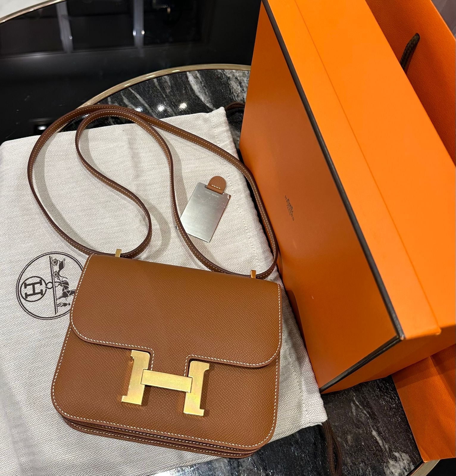 Hermes Epsom Constance 18 Gold