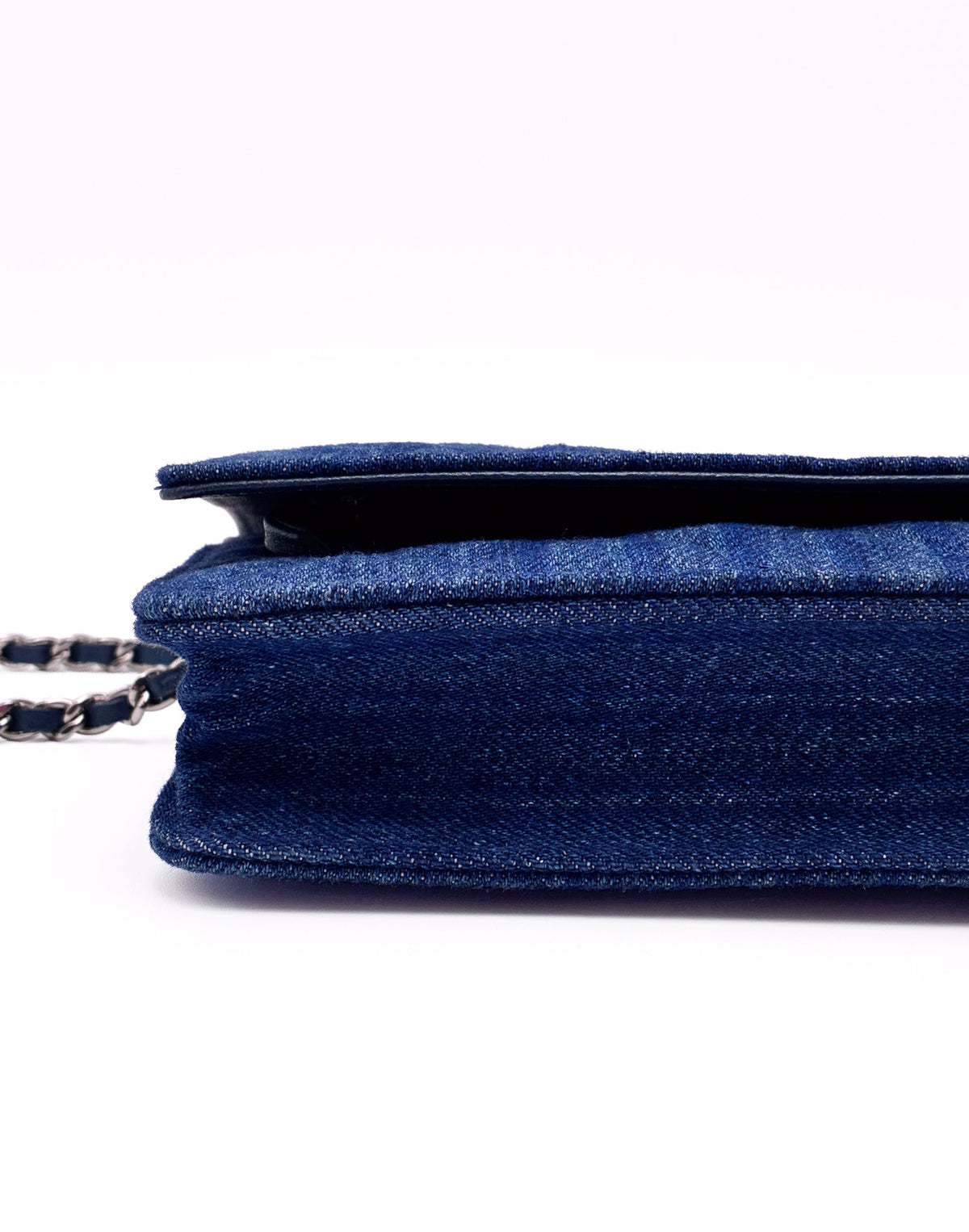 Chanel Wallet on Chain Denim SHW