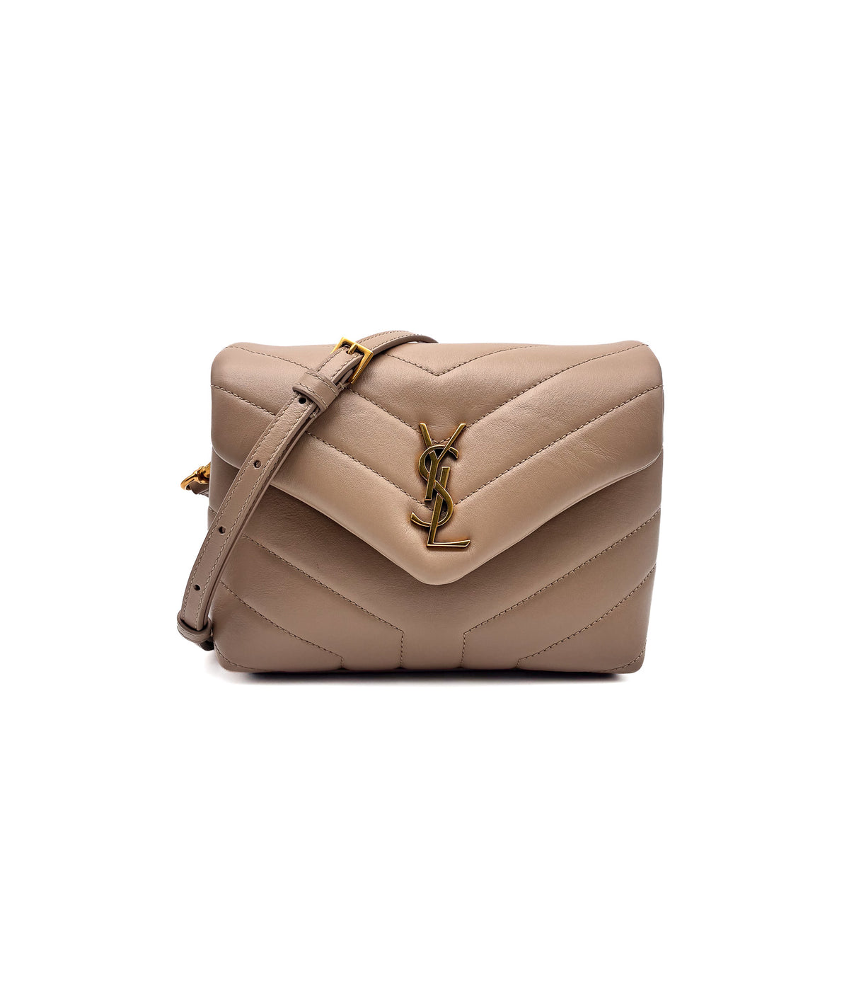 YSL Toy Loulou Crossbody bag Dark Beige