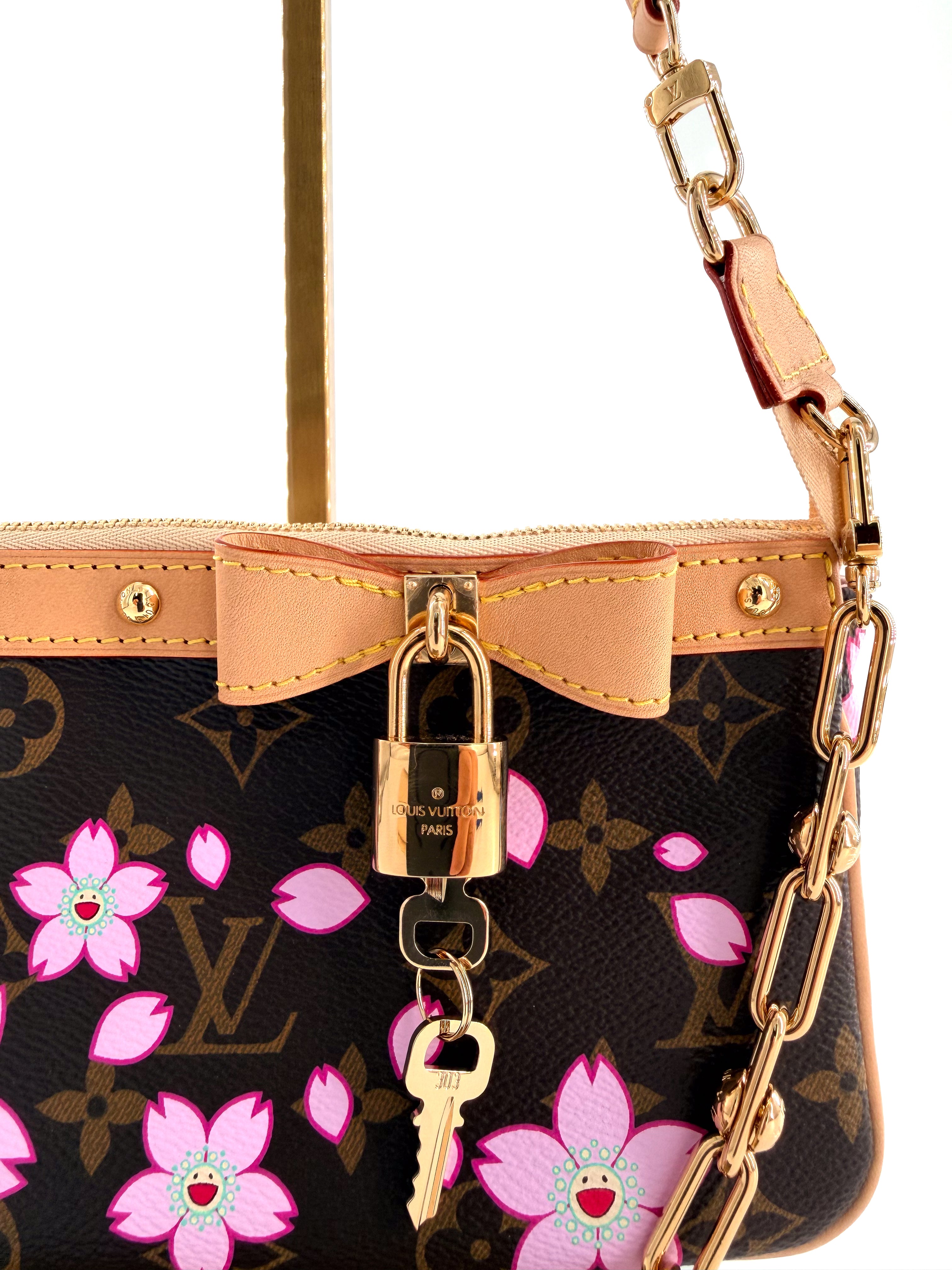 Louis Vuitton x Takashi Murakami Cherry Blossom Pochette Accessoires handbag