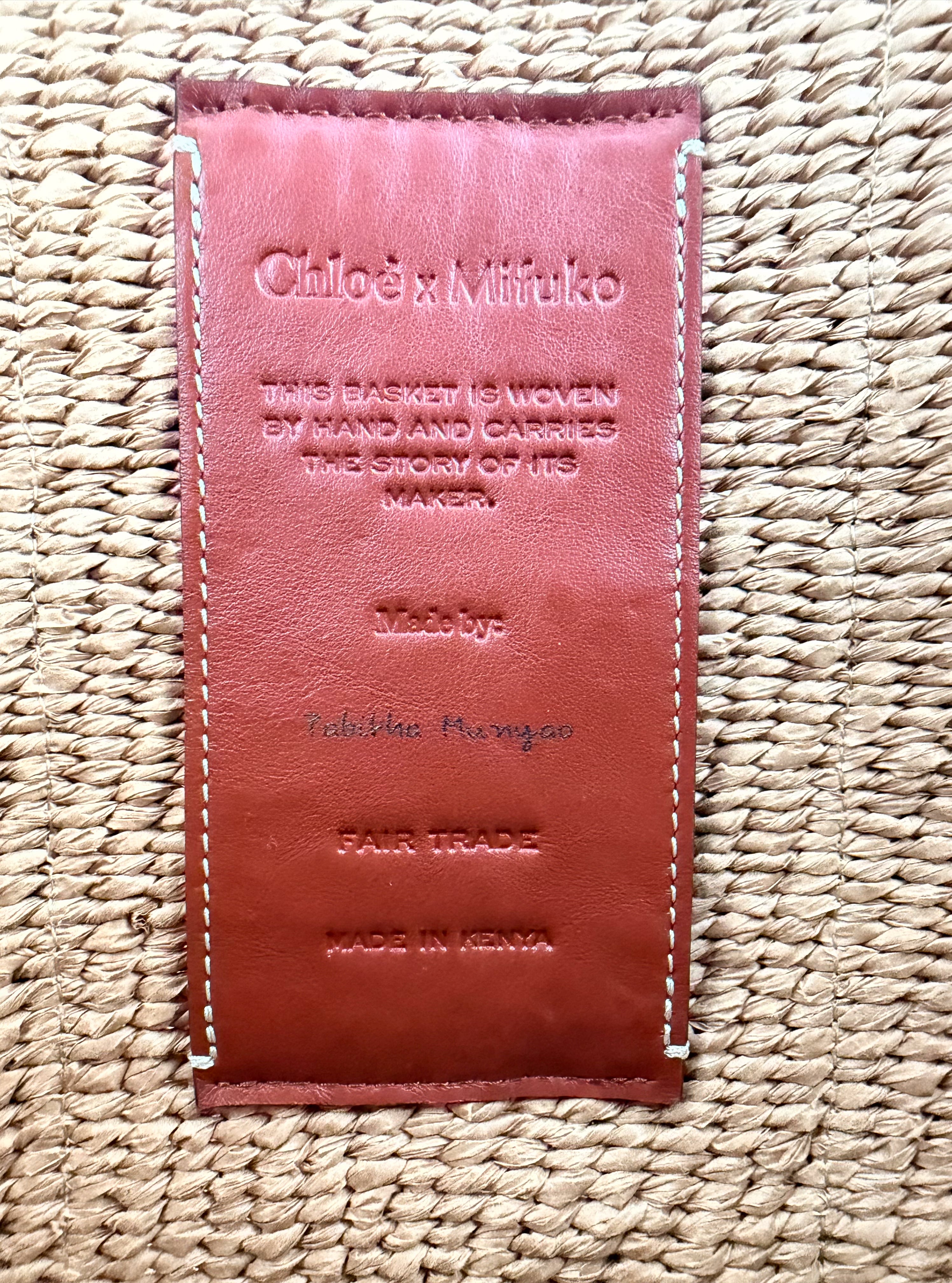 Chloe large Woody logo-strap tote bag