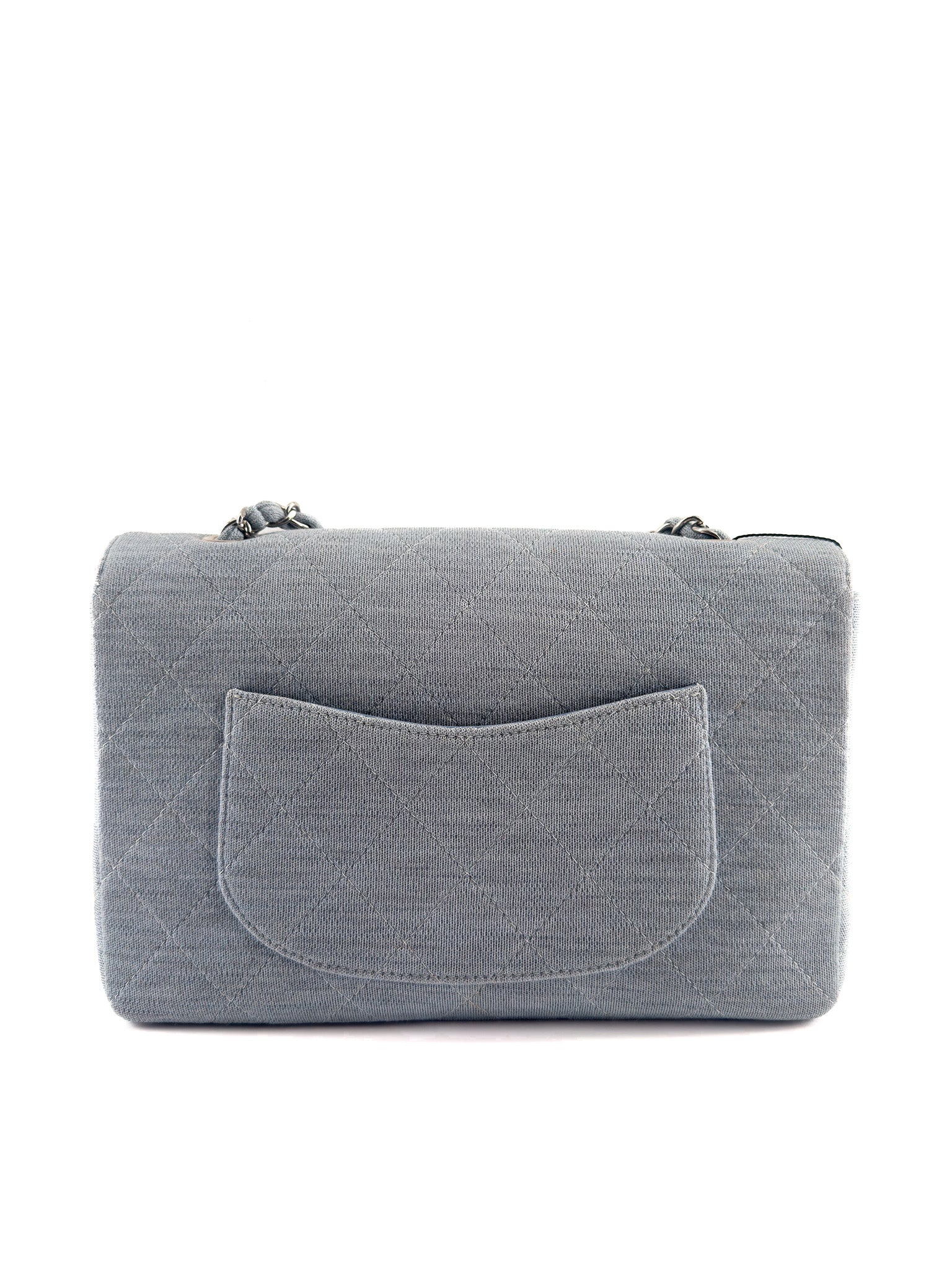 Chanel Timeless/Classic Blue Cotton Medium