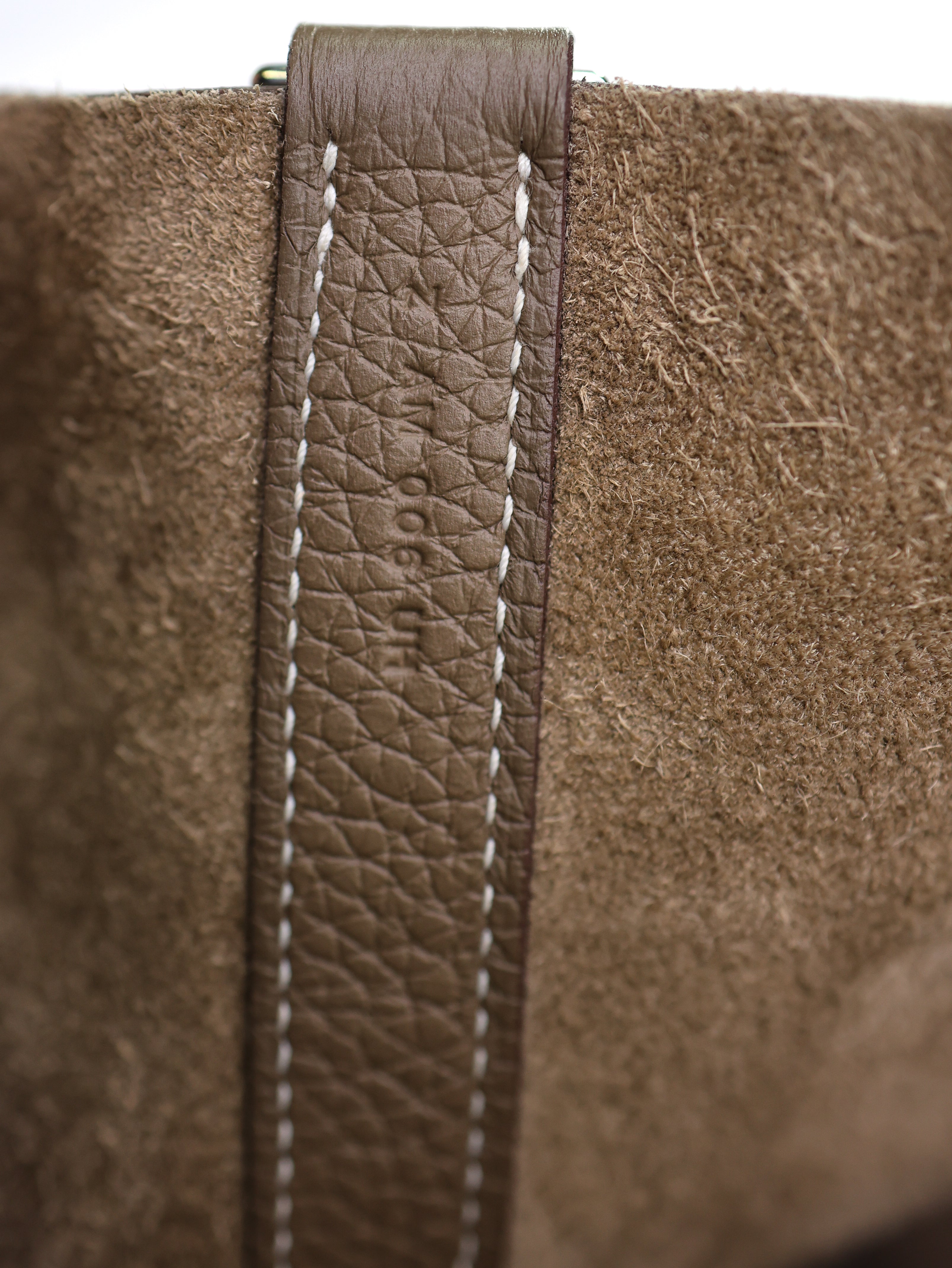 Hermes Taurillon Clemence Picotin Lock 26 GM Etoupe