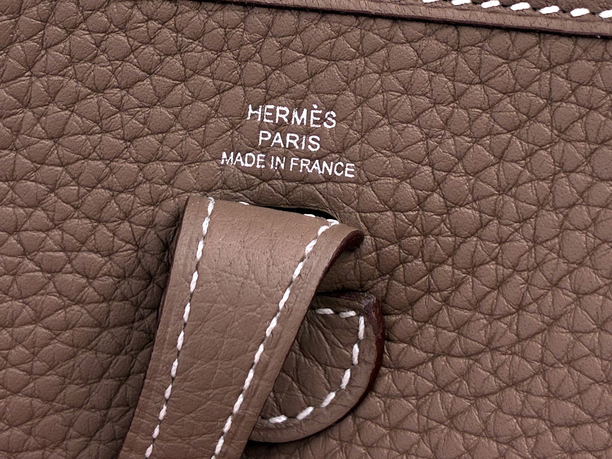Hermes Evelyne TPM 16 Bag in Etoupe Clemence Leather