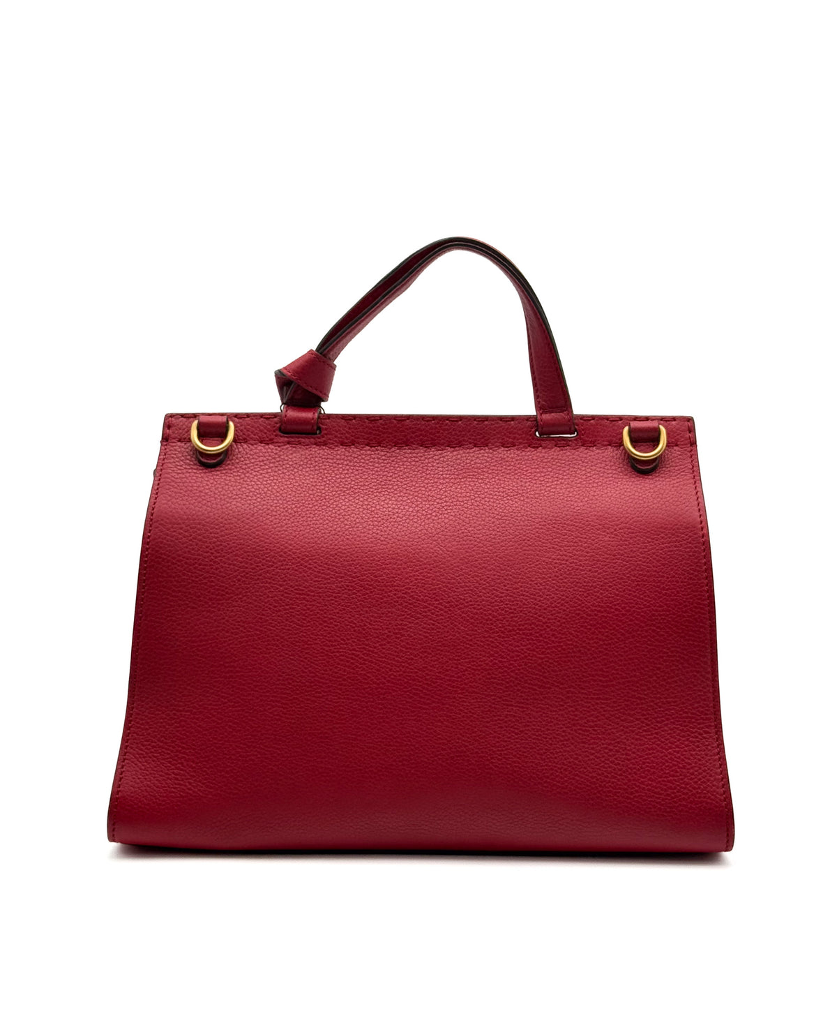 Gucci Marmont Top Handle Bag Red Pebbled Small