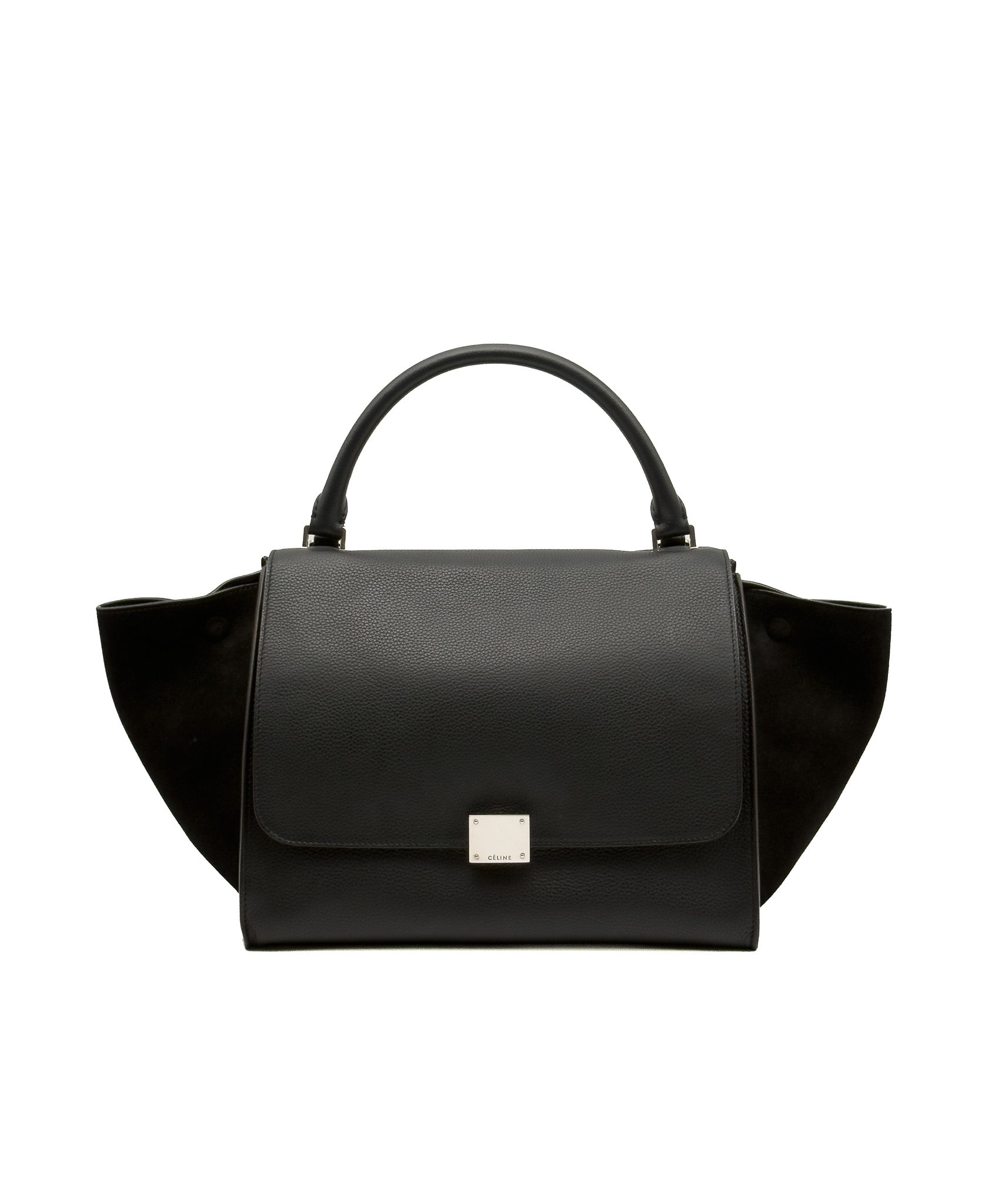 Celine Trapeze Bag Leather Medium Black