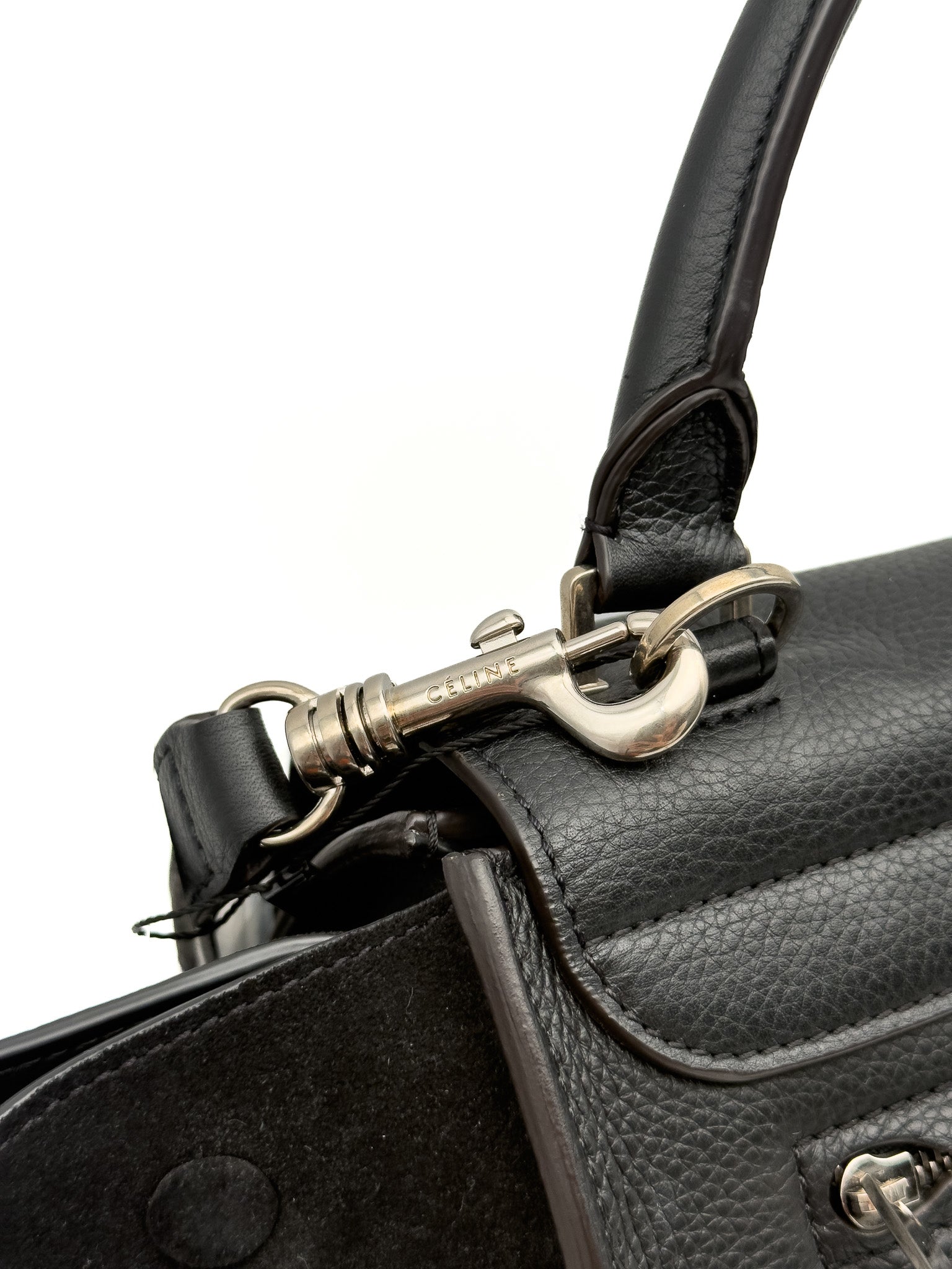Celine Trapeze Bag Leather Medium Black