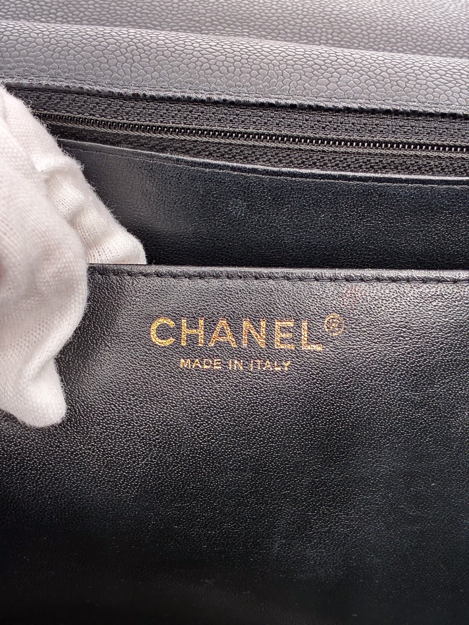 Chanel Caviar Quilted Maxi Single Flap Black