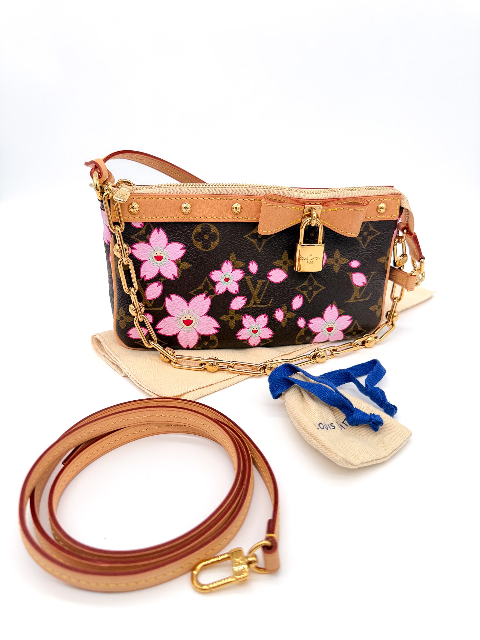 Louis Vuitton x Takashi Murakami Cherry Blossom Pochette Accessoires handbag