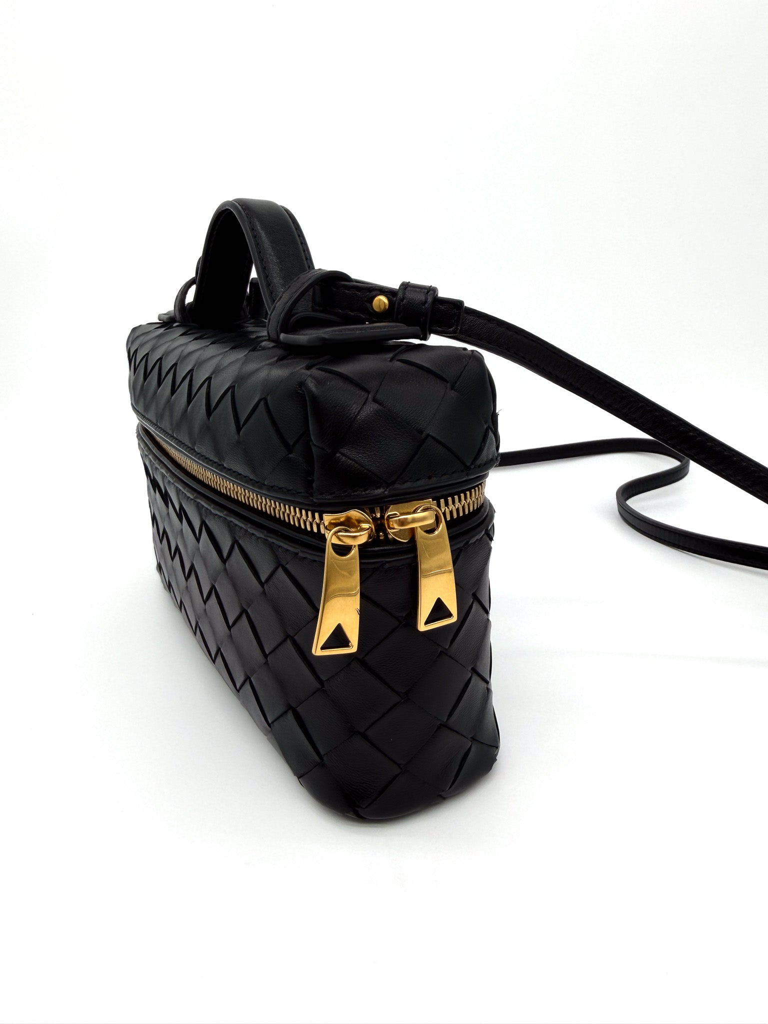 Bottega Veneta Calfskin Intrecciato Bang Bang Vanity Case