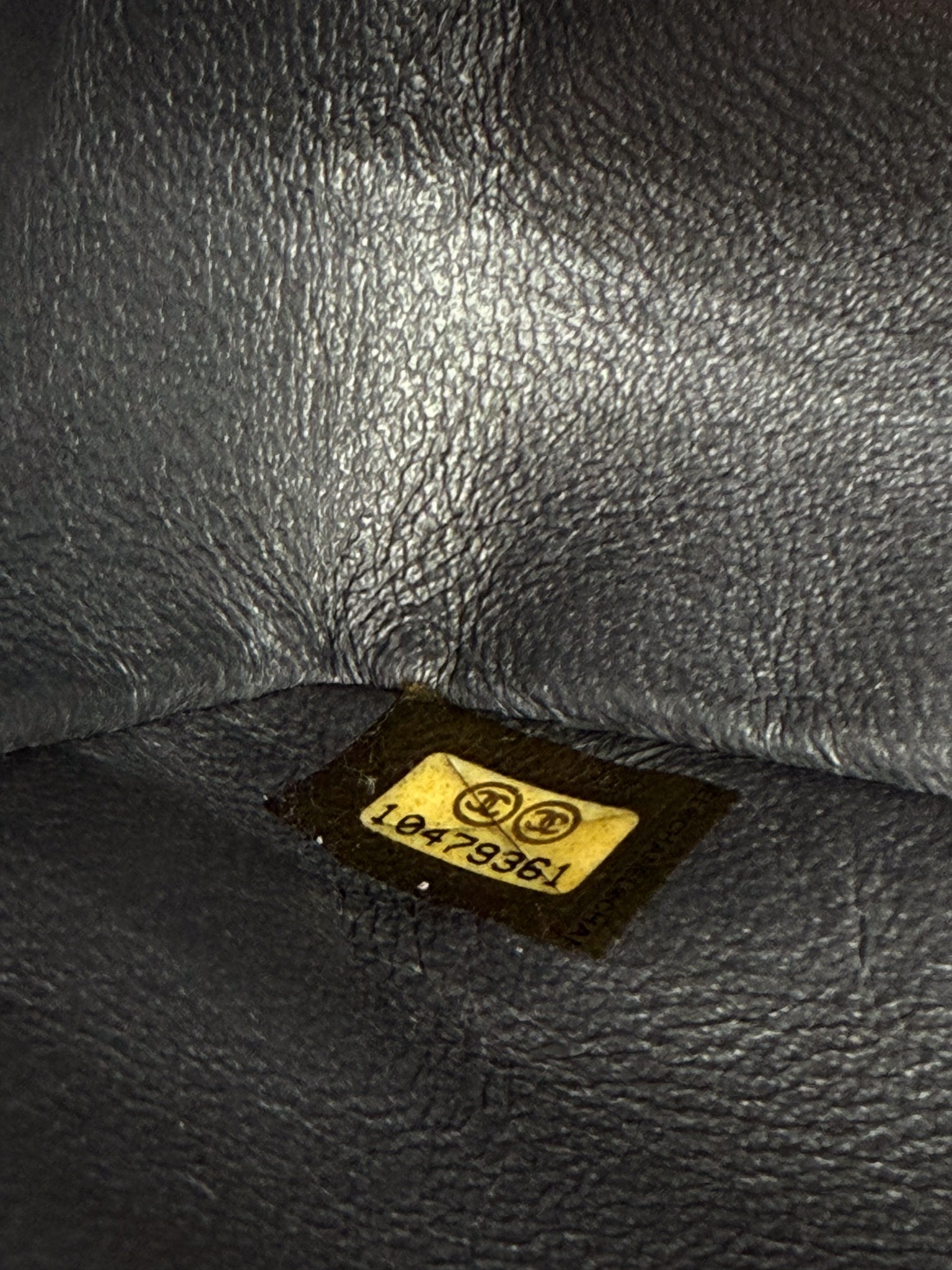 Chanel Denim Classic Double Flap Bag in Metallic Grey