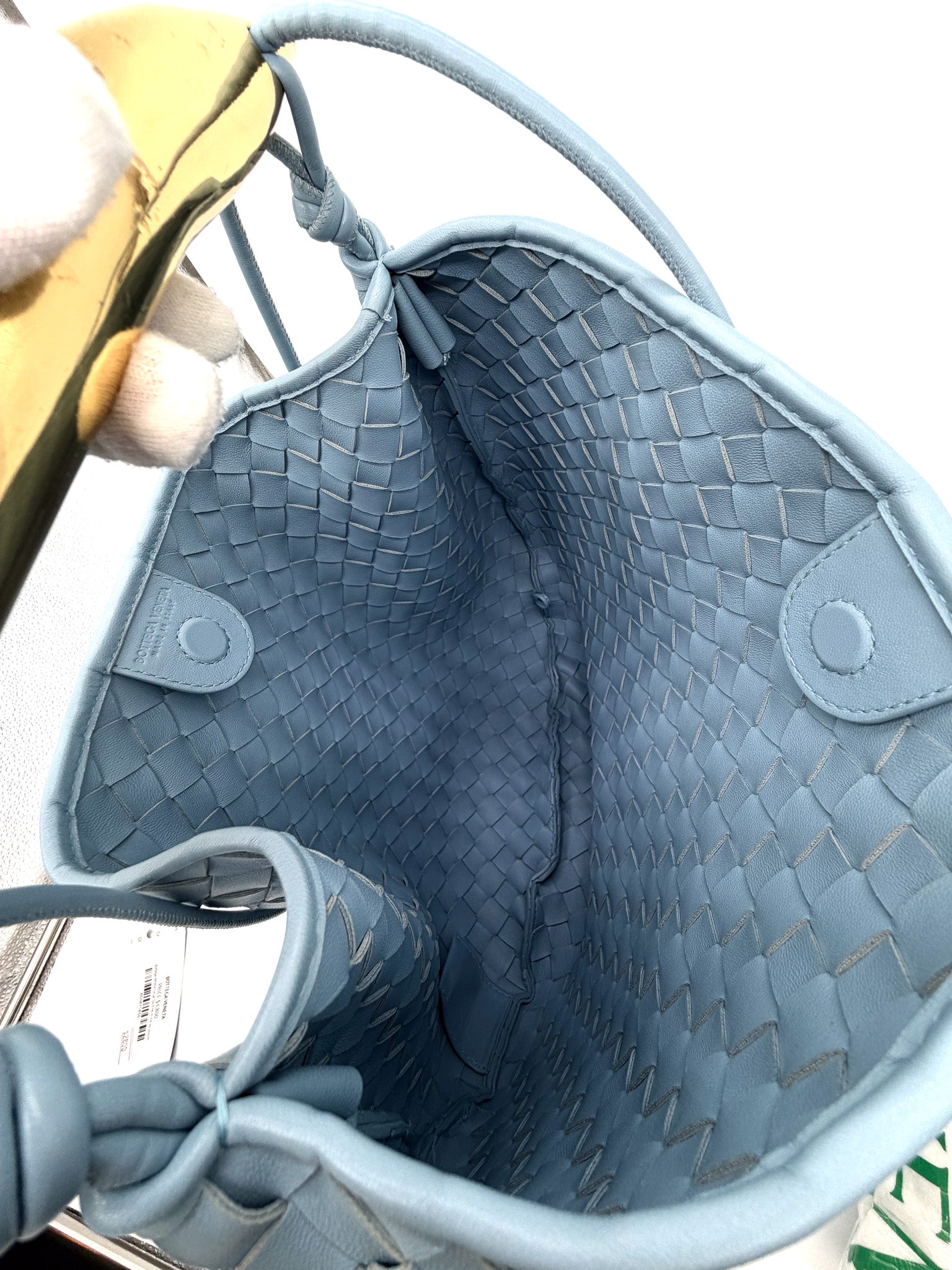 Bottega Veneta Medium Sardine Ice Intrecciato Leather Bag