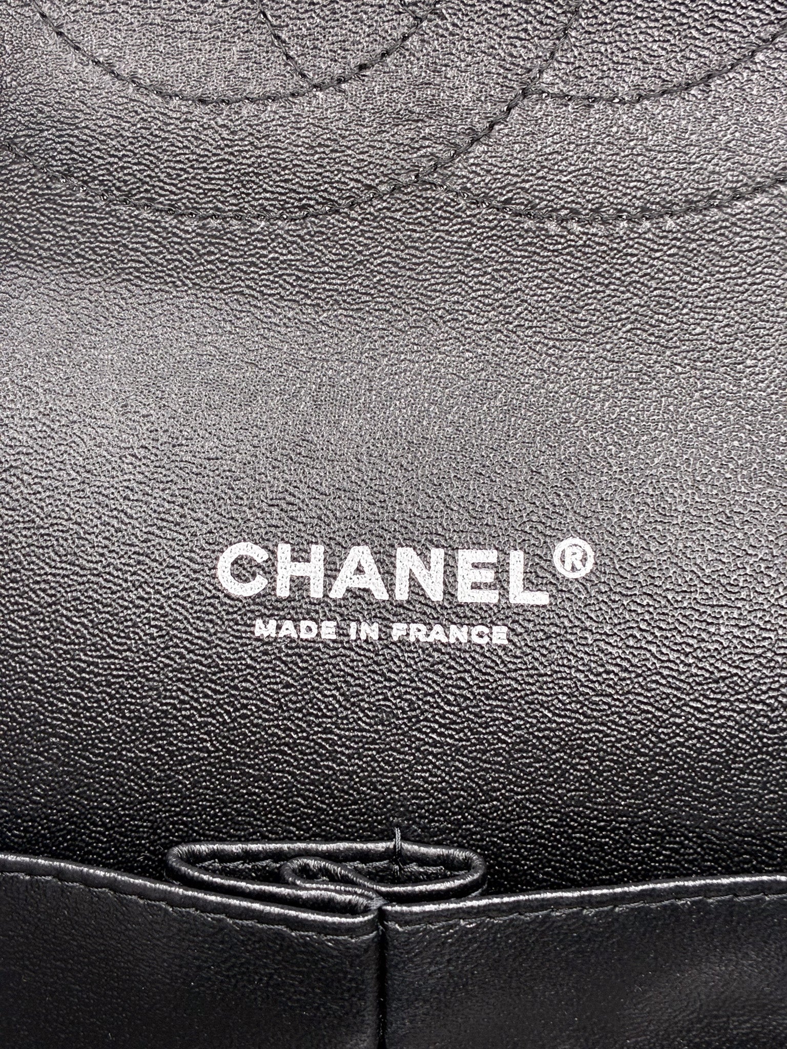 Chanel Classic Lambskin Quilted Maxi Double Flap Black