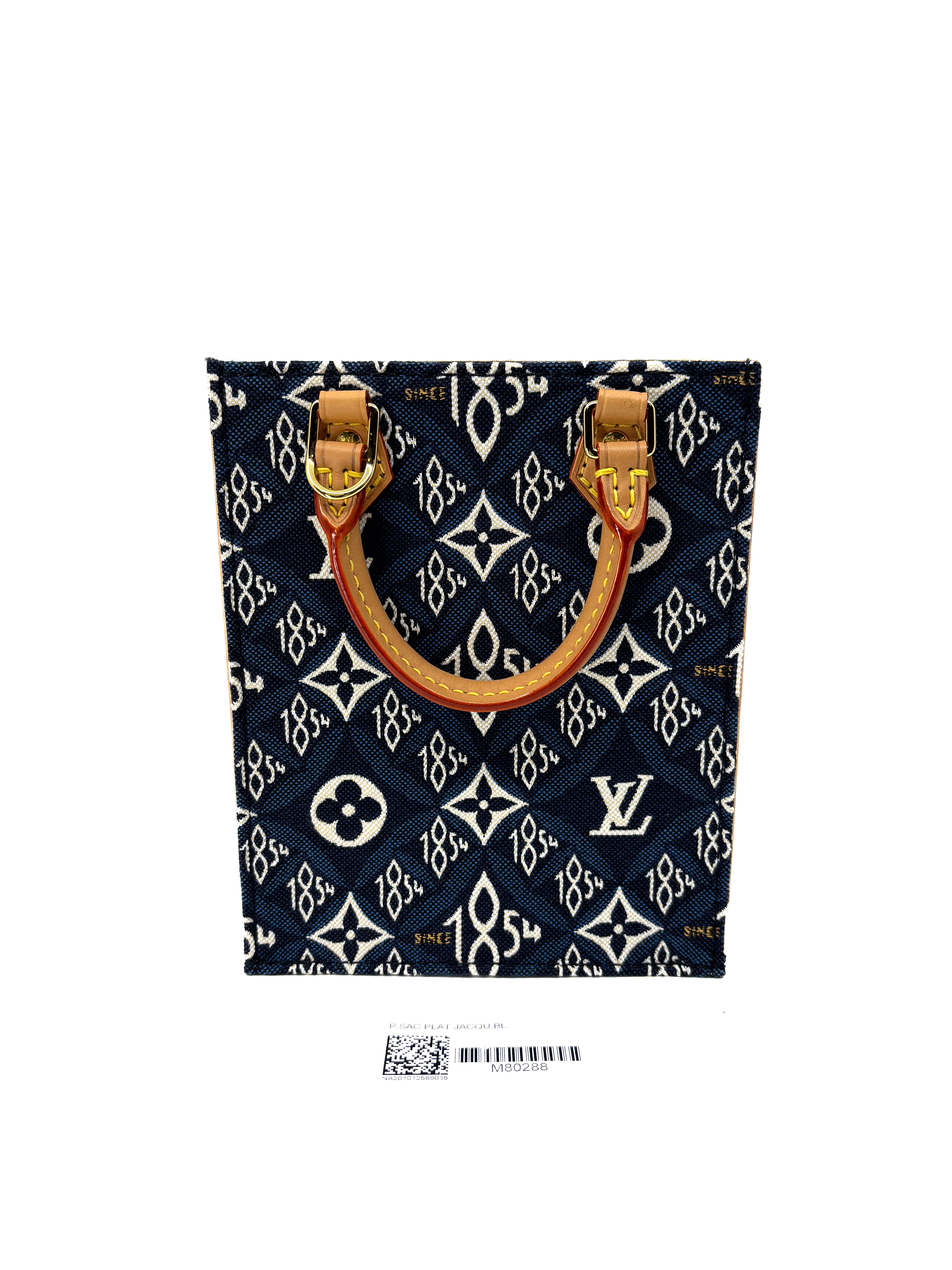 Louis Vuitton Jacquard Since 1854 Petit Sac Plat Denim Blue