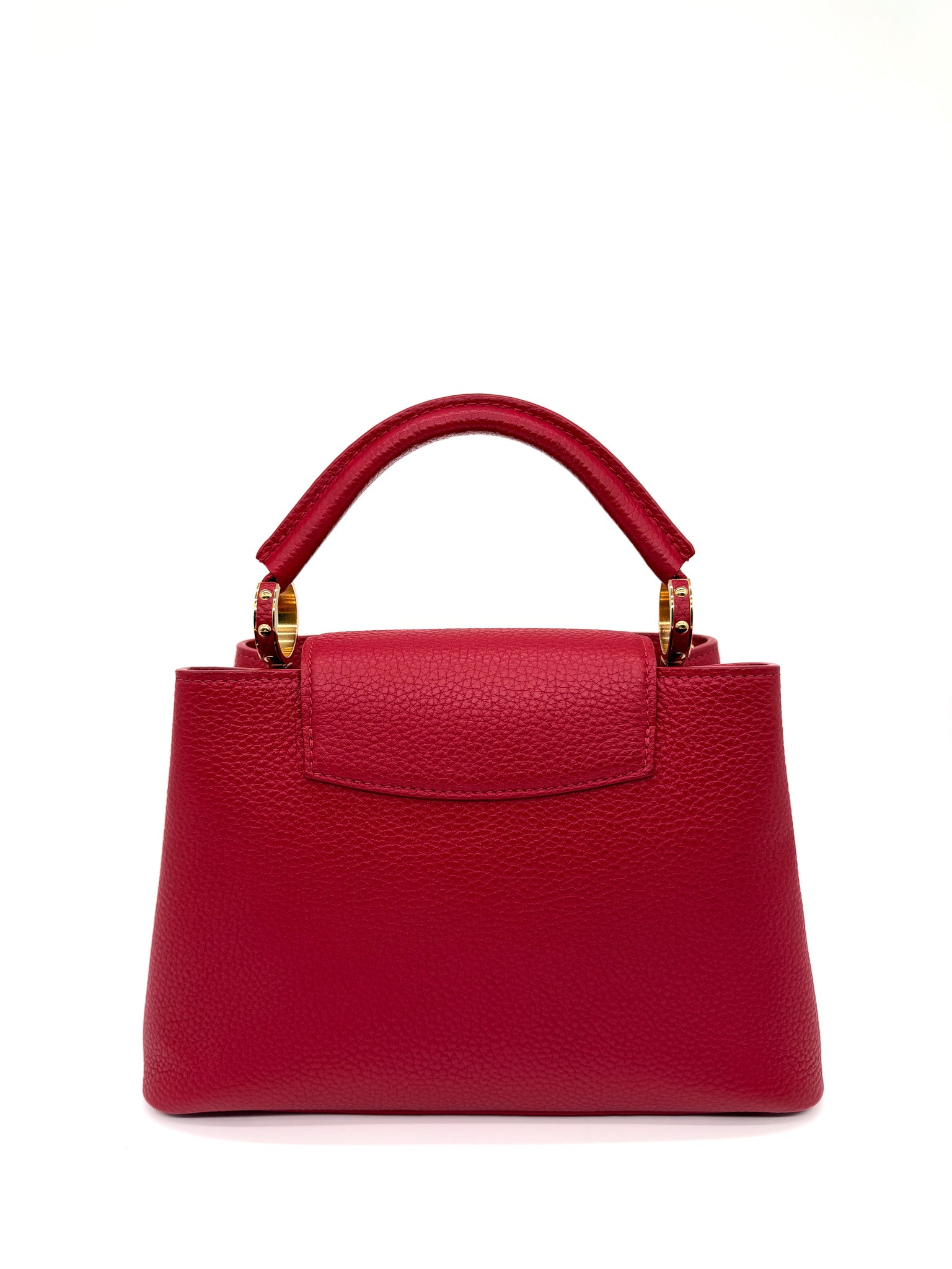 Louis Vuitton Red Taurillon Leather Capucines BB