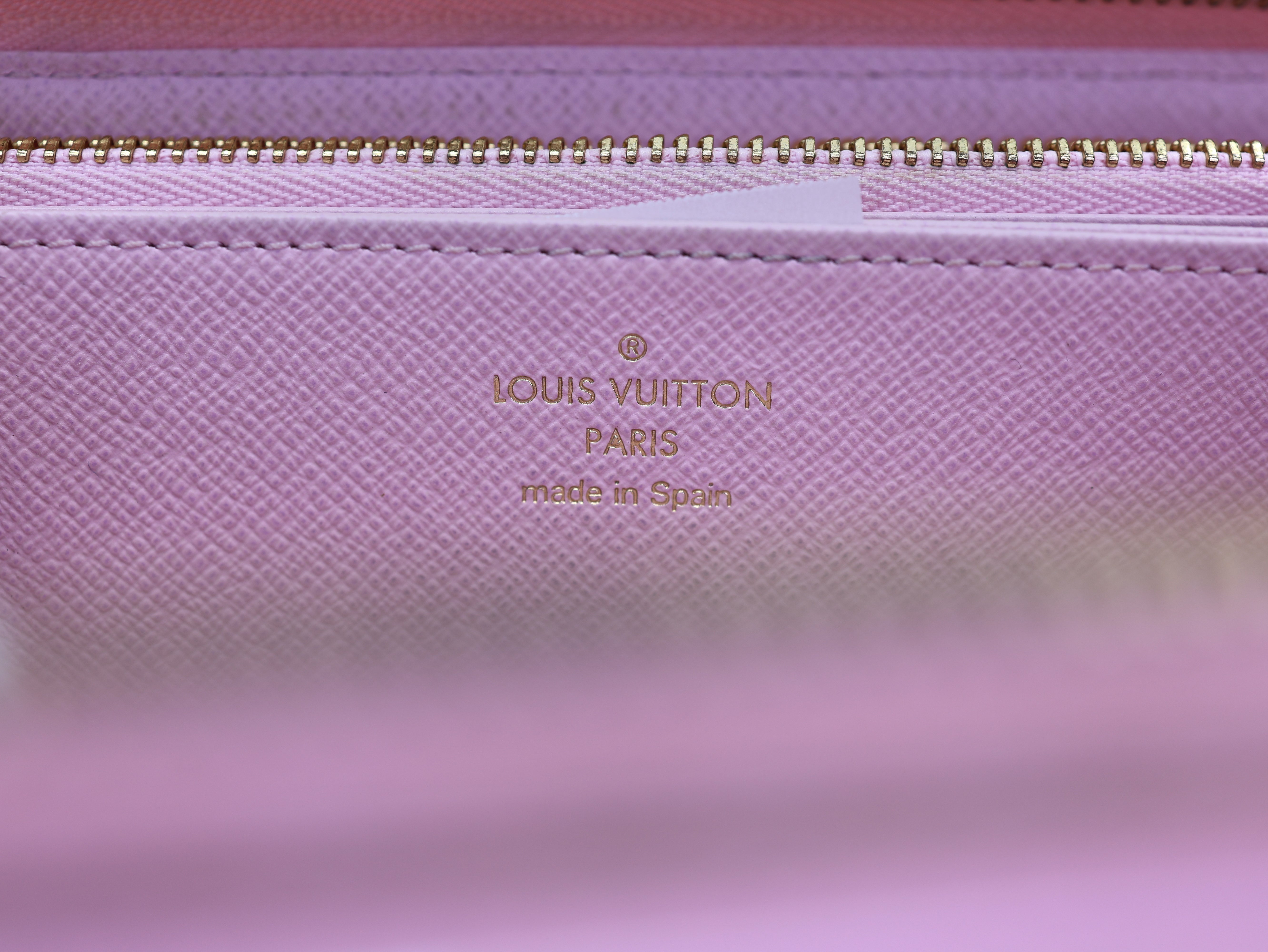 Louis Vuitton Monogram Giant By The Pool Zippy Wallet Light Pink