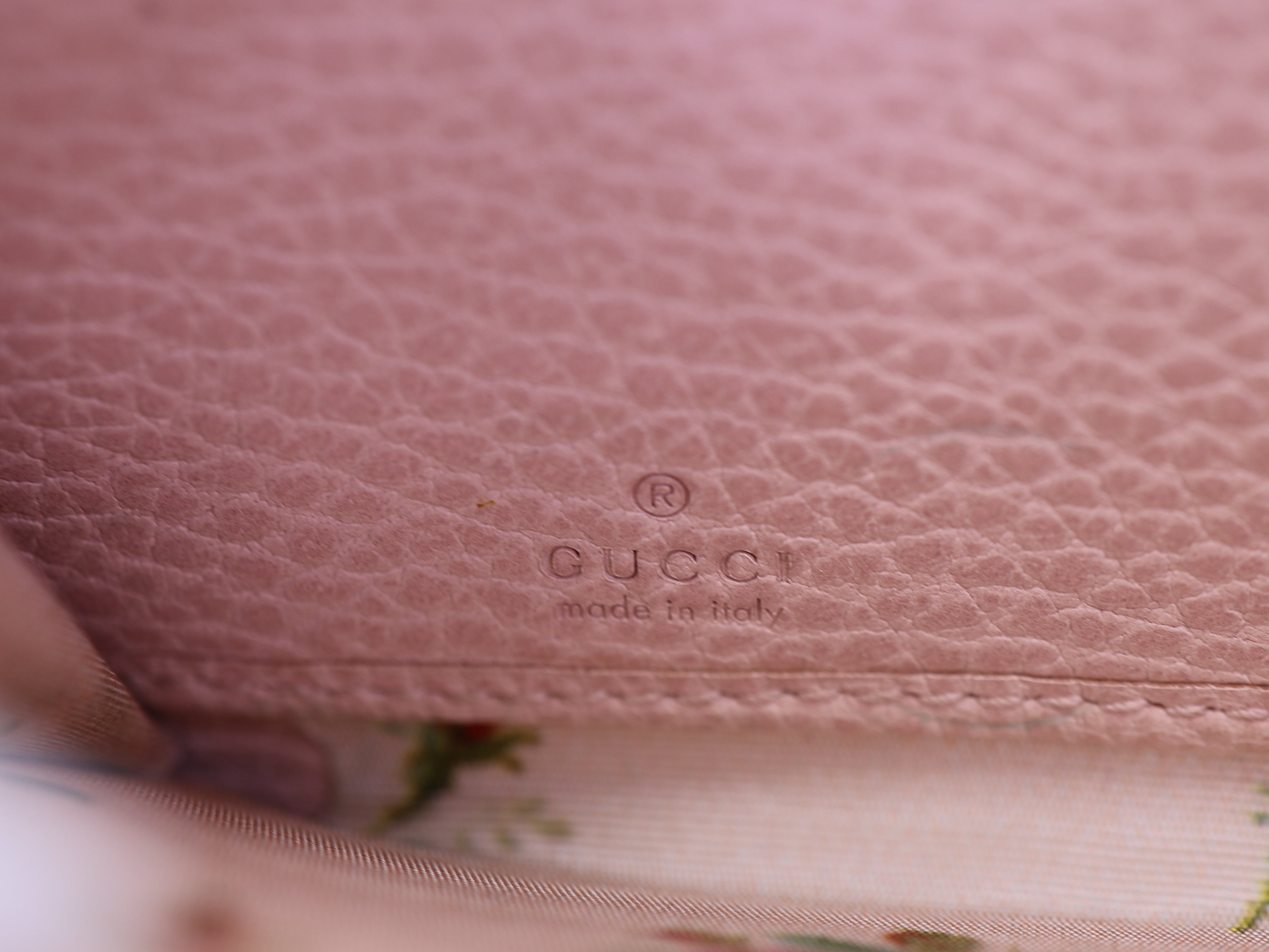Gucci Calfskin GG Marmont Bow Zip Around Wallet Ivory
