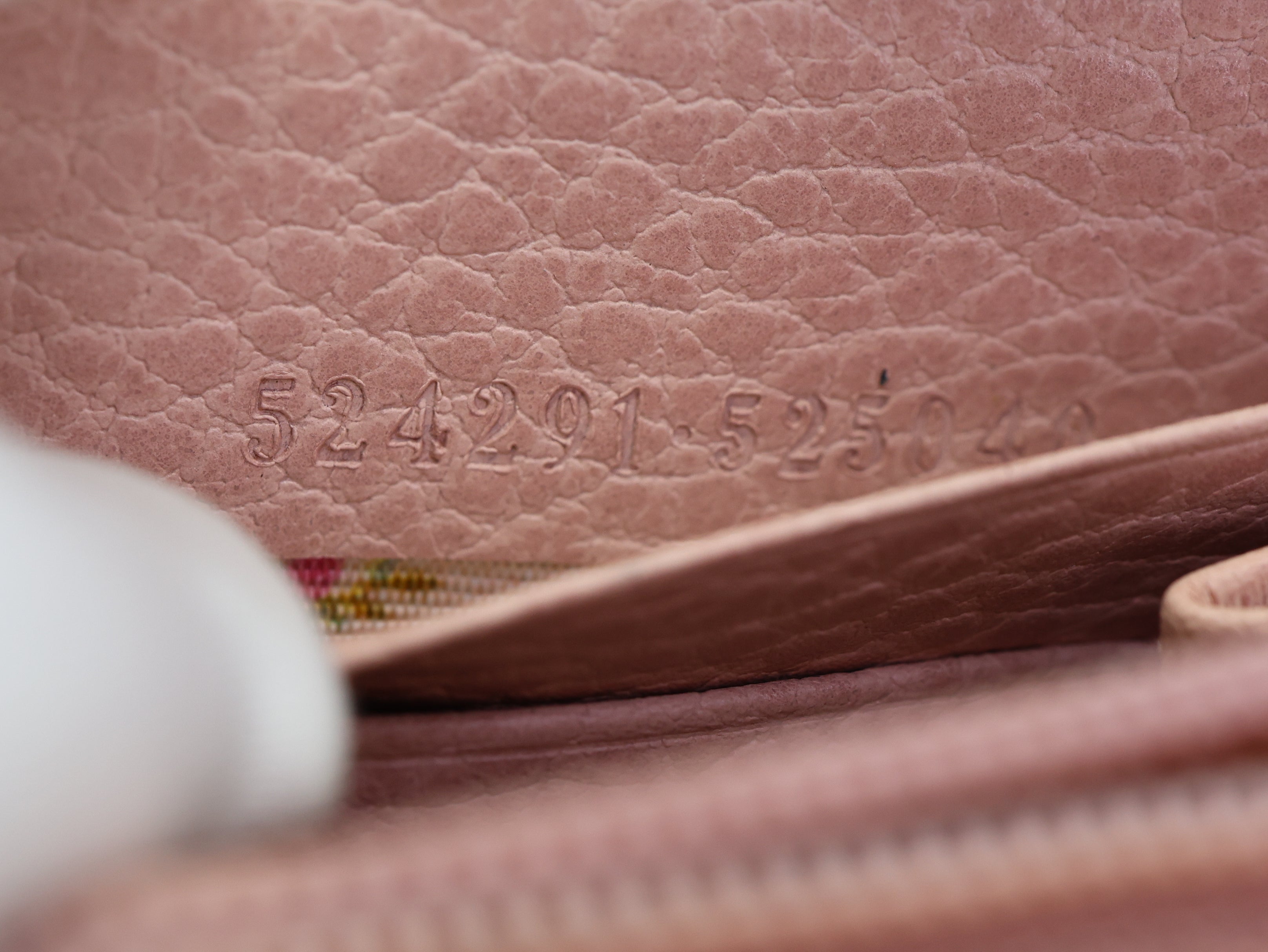 Gucci Calfskin GG Marmont Bow Zip Around Wallet Ivory