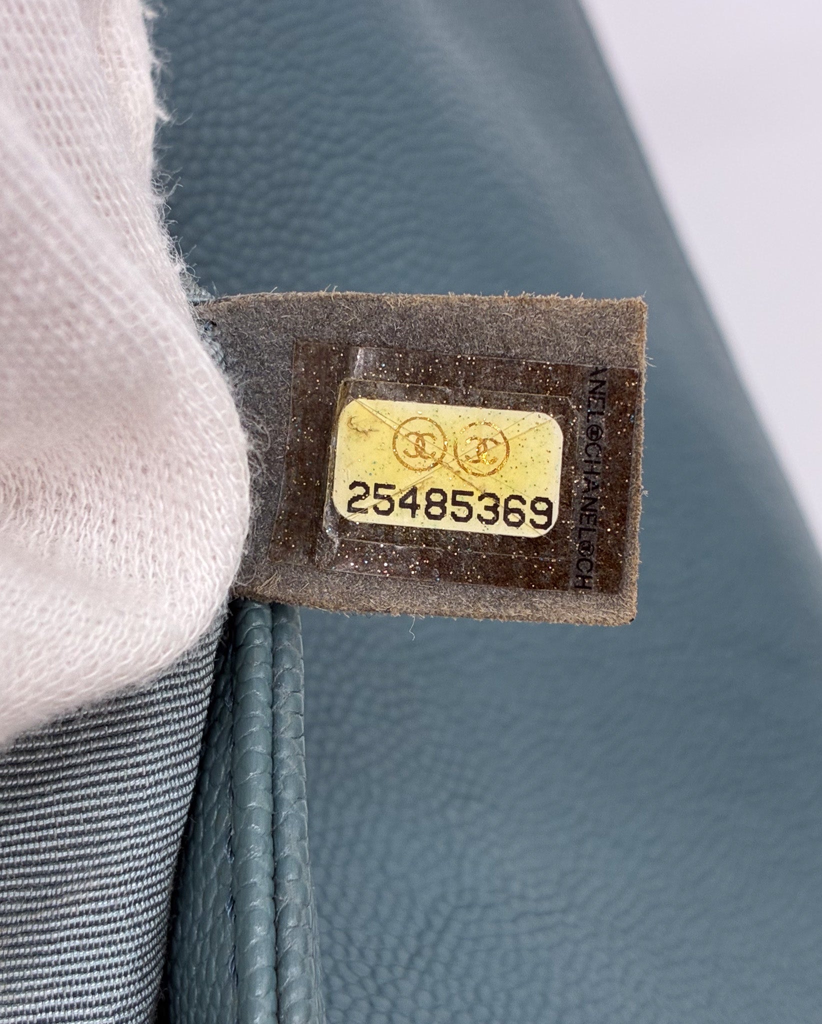 Chanel Caviar Quilted Medium Boy Flap Turquoise