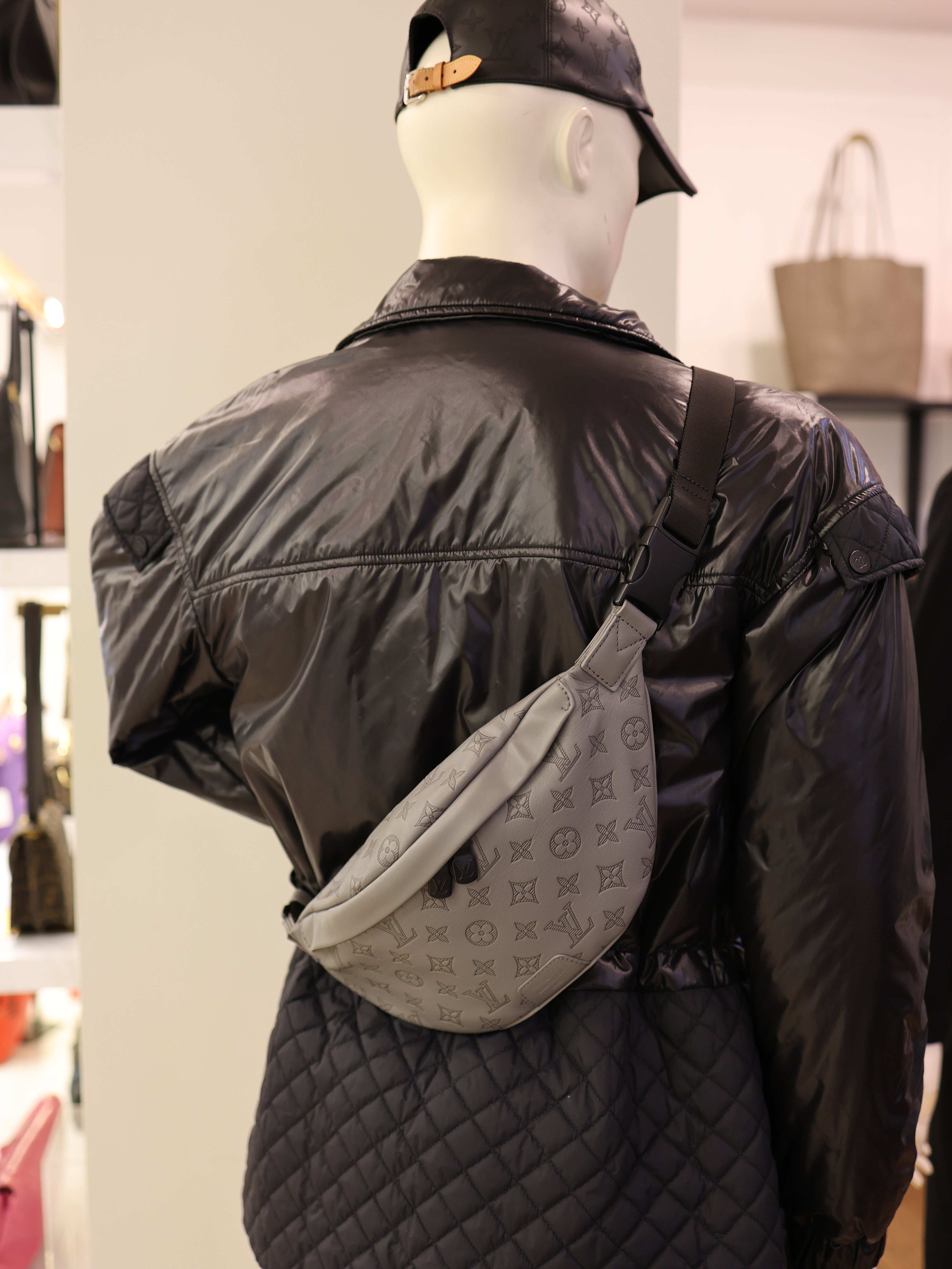 Louis Vuitton Calfskin Monogram Shadow Discovery Bumbag PM