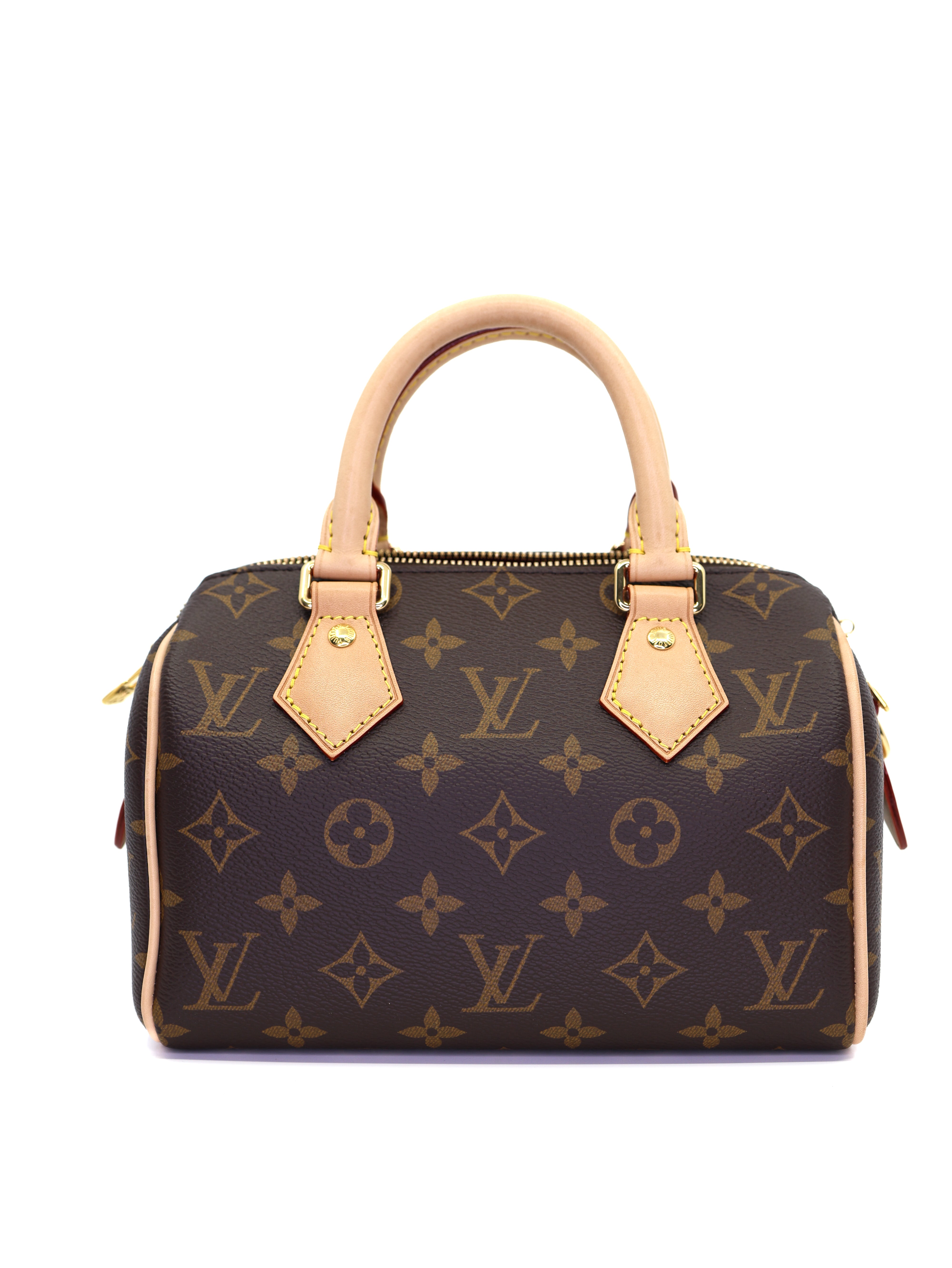 Louis Vuitton Monogram Speedy Bandouliere 20 Beige