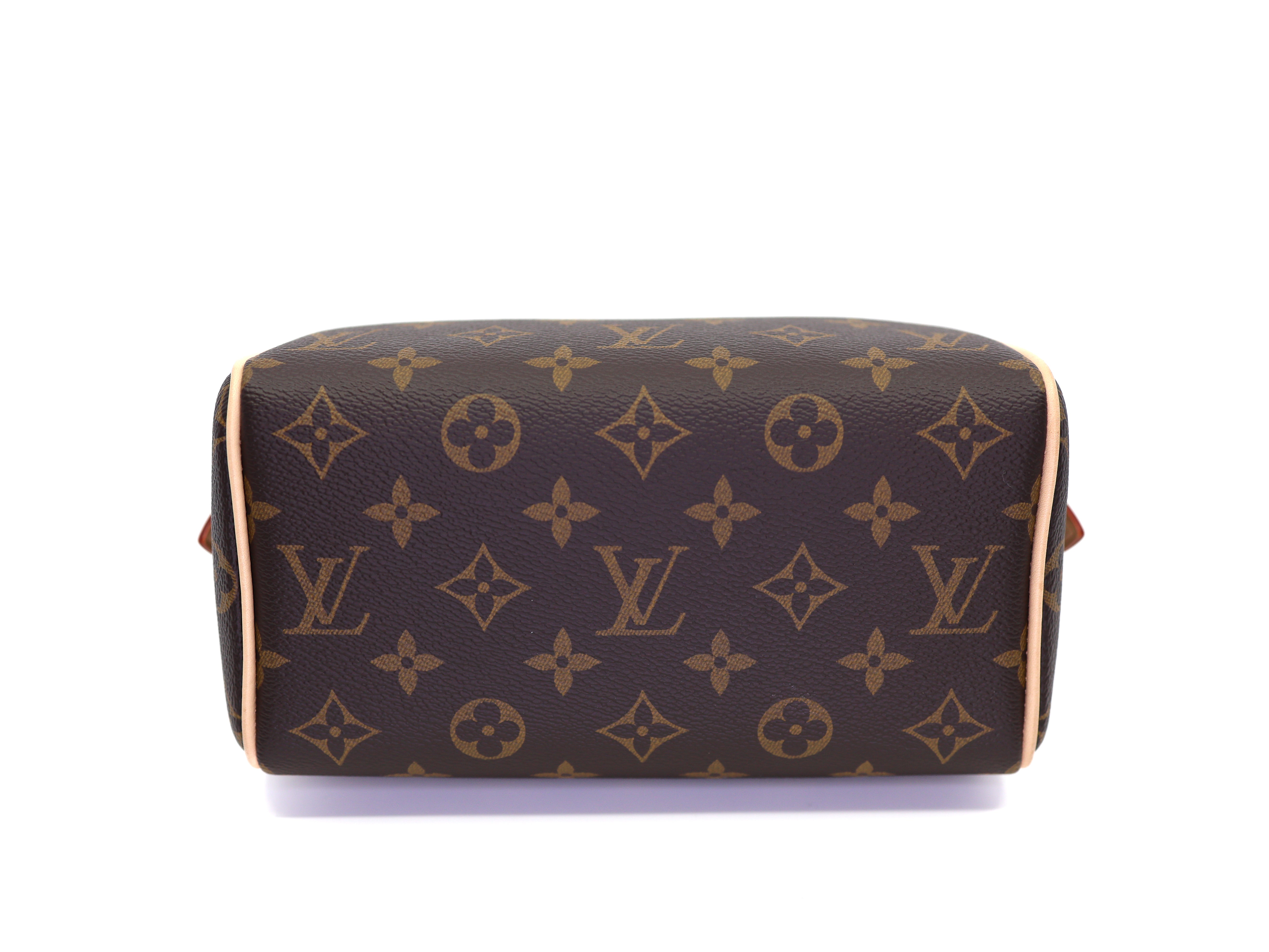 Louis Vuitton Monogram Speedy Bandouliere 20 Beige