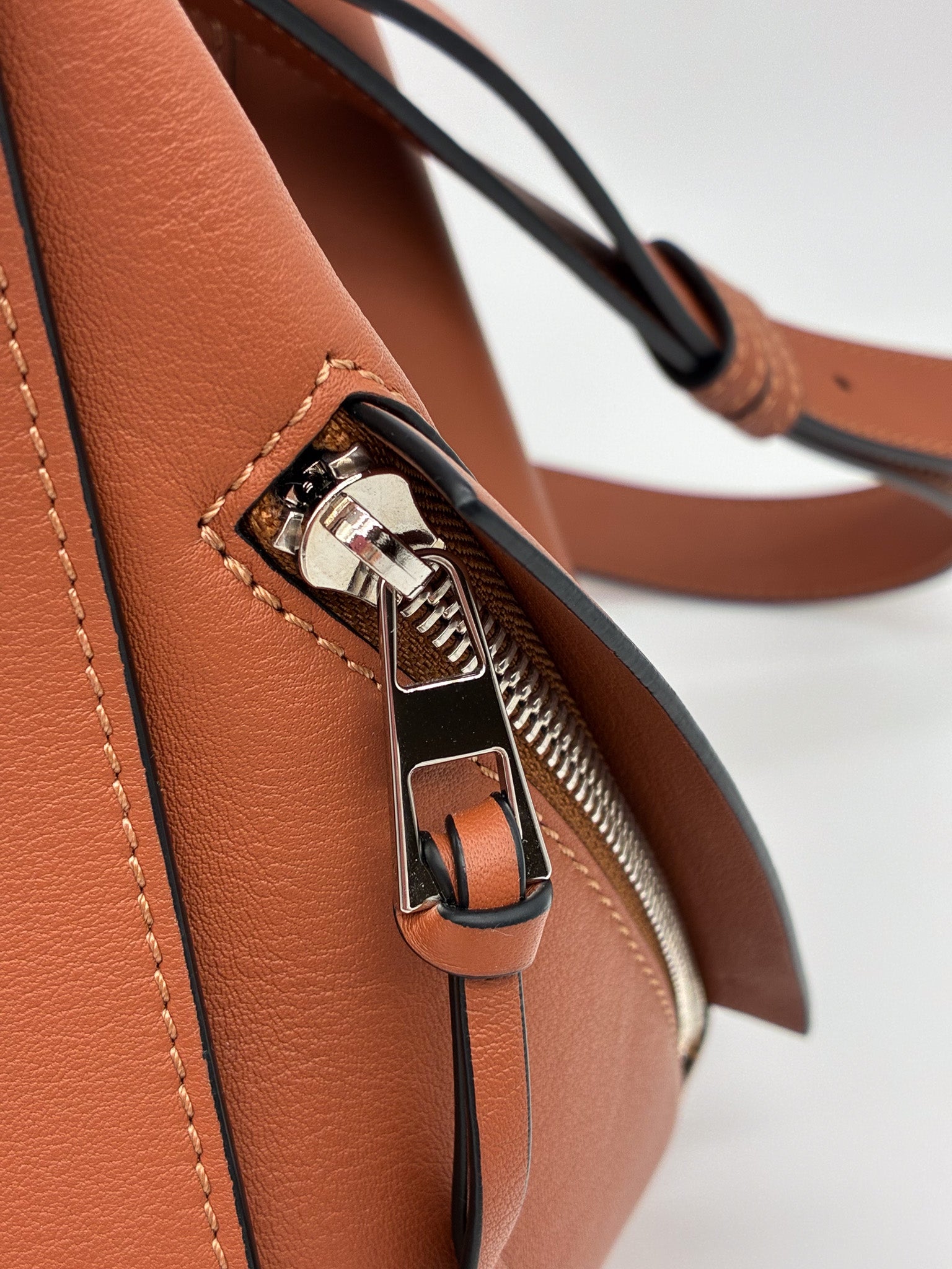 Loewe Hammock Small Shoulder Bag Tan Soft Calfskin Leather SHW