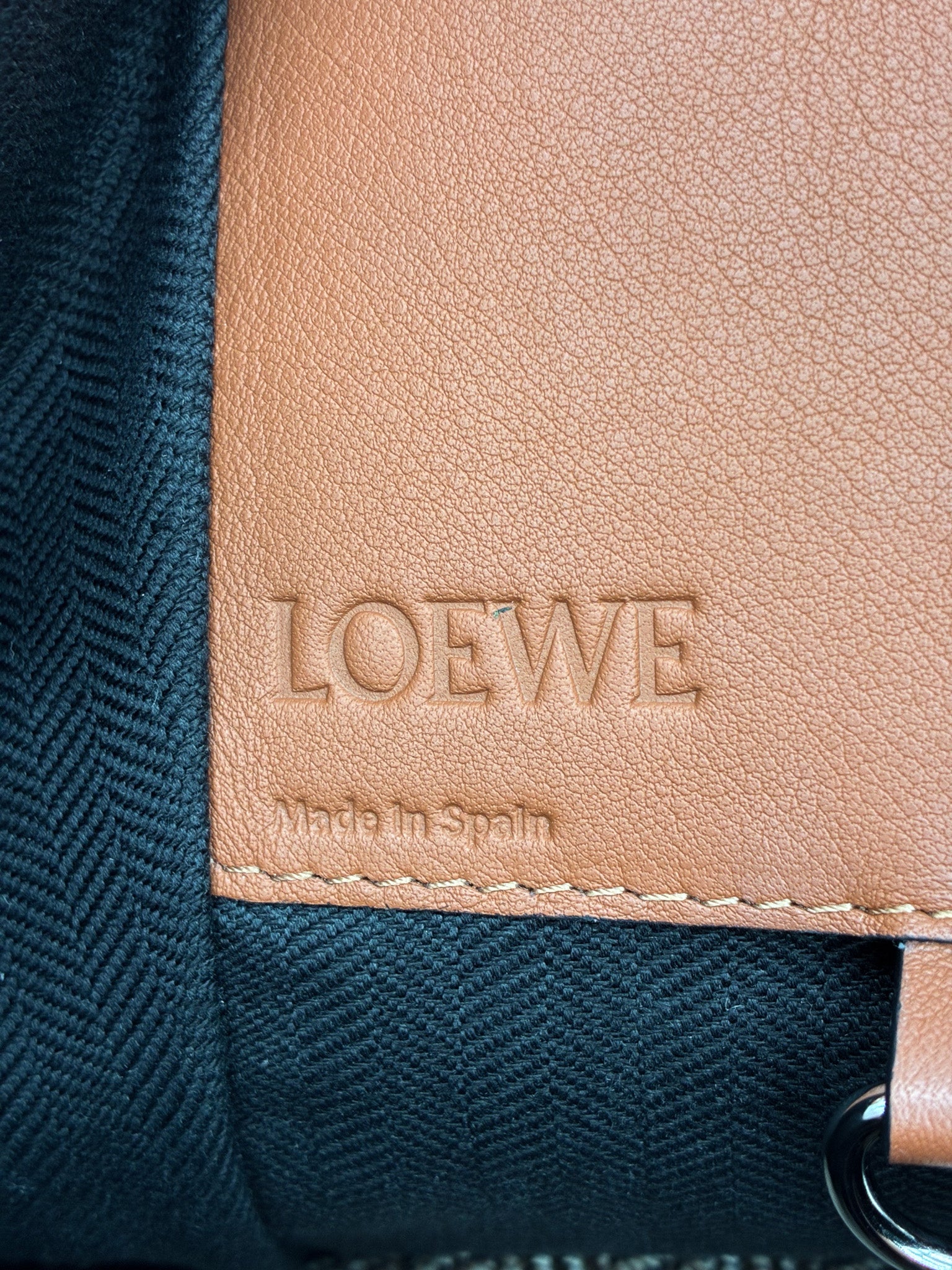 Loewe Hammock Small Shoulder Bag Tan Soft Calfskin Leather SHW