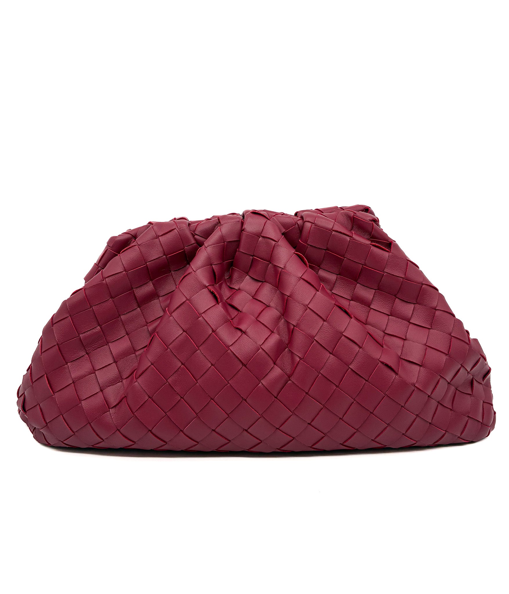 Bottega Veneta Intrecciato Woven Nappa The Pouch Clutch Bag