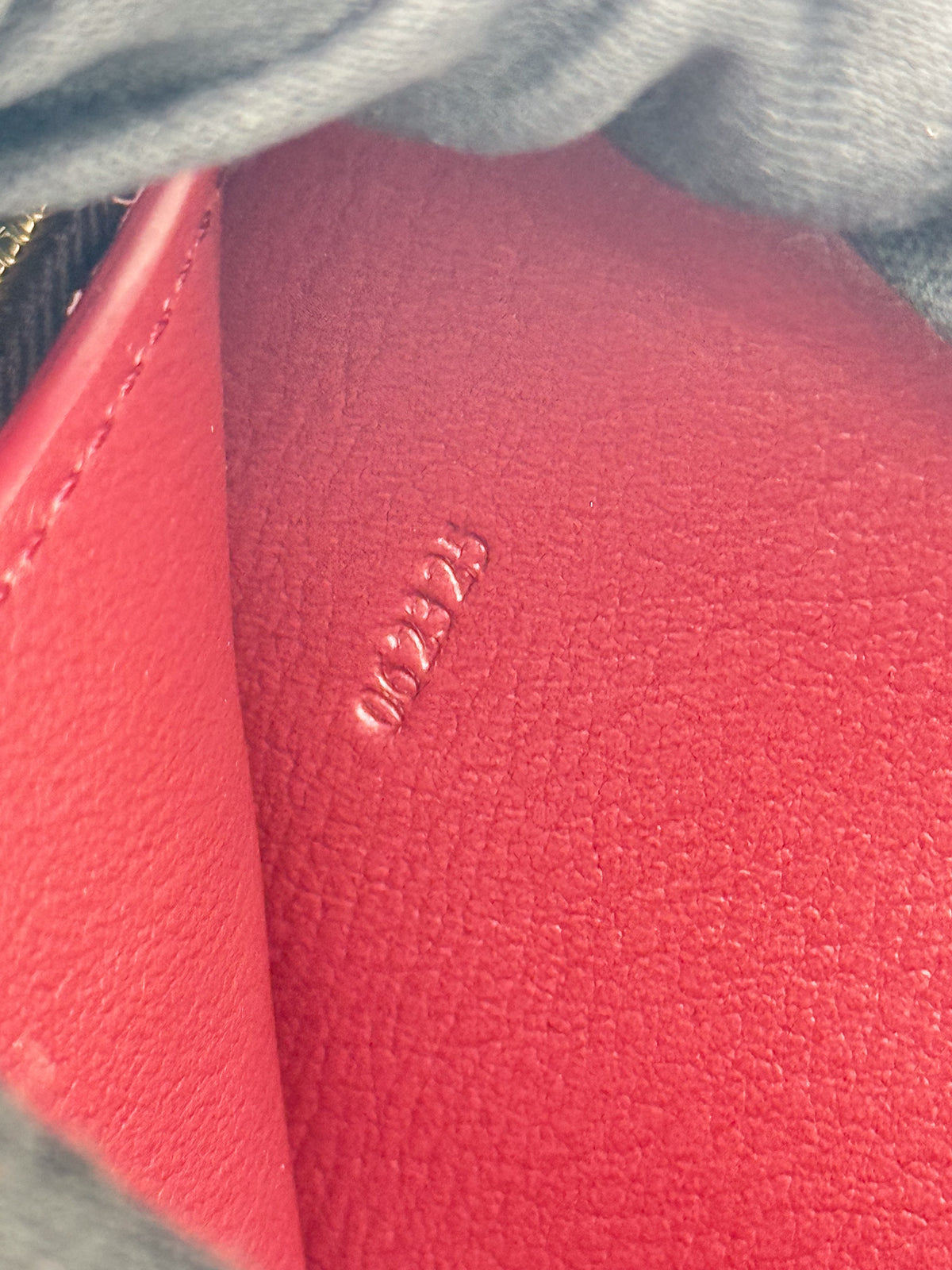 Loewe Compact Knot Zip around Wallet Purple