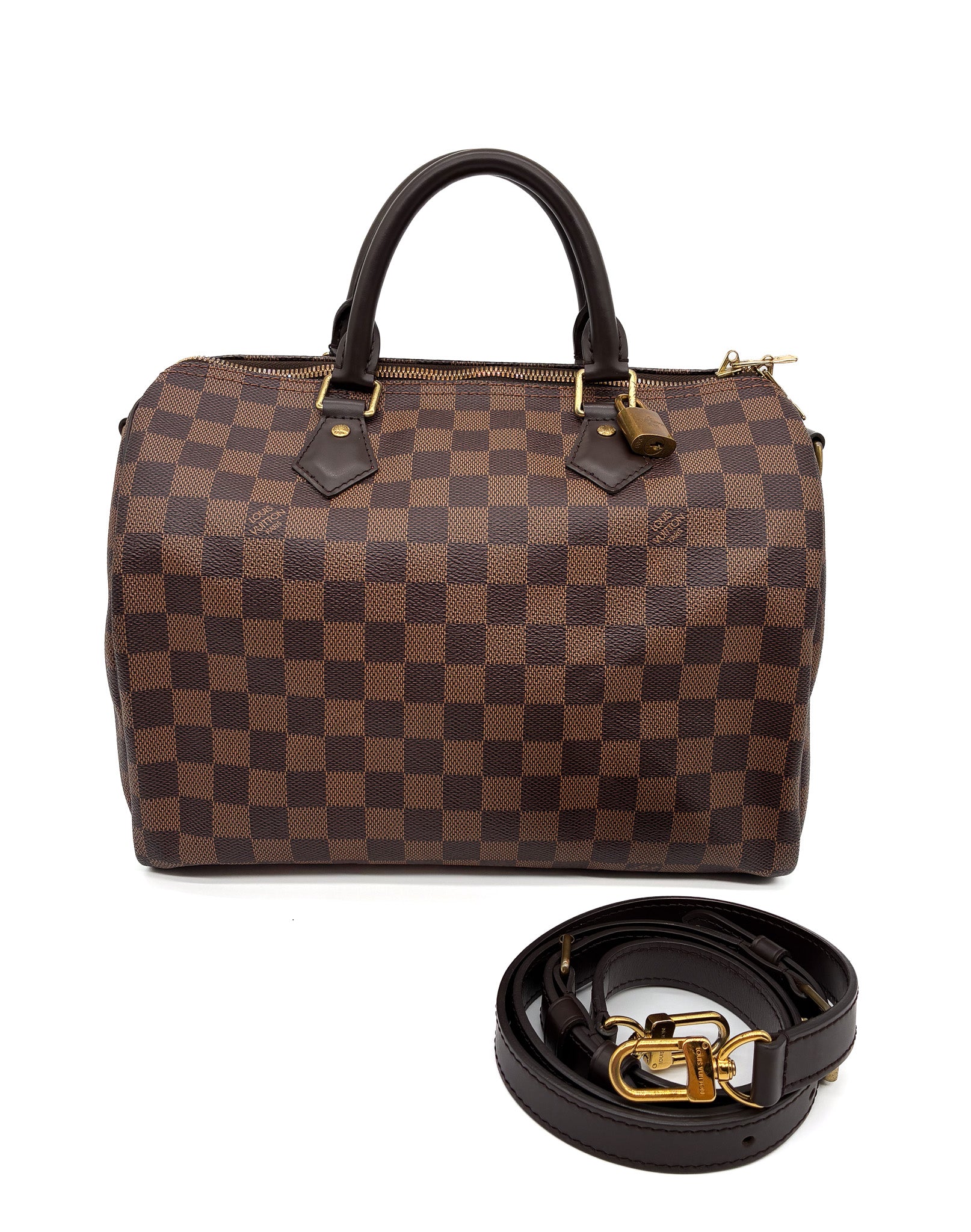 Louis Vuitton Speedy Bandouliere 30 Damier Ebene
