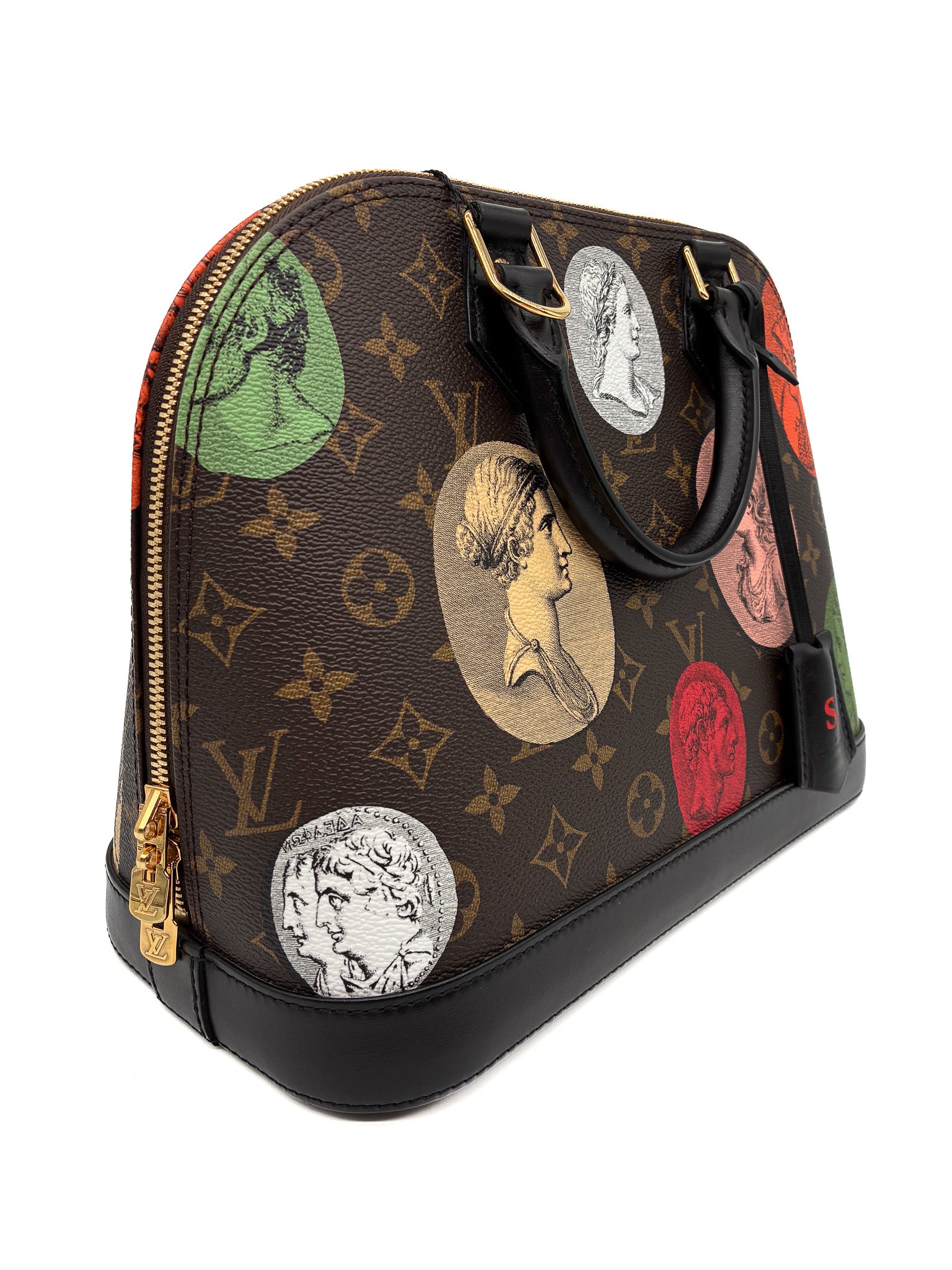 LOUIS VUITTON X FORNASETTI Monogram Cameo Alma PM