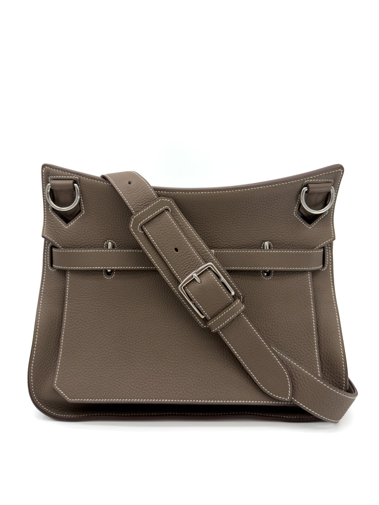 Hermes Taurillon Clemence Jypsiere 28 Etoupe