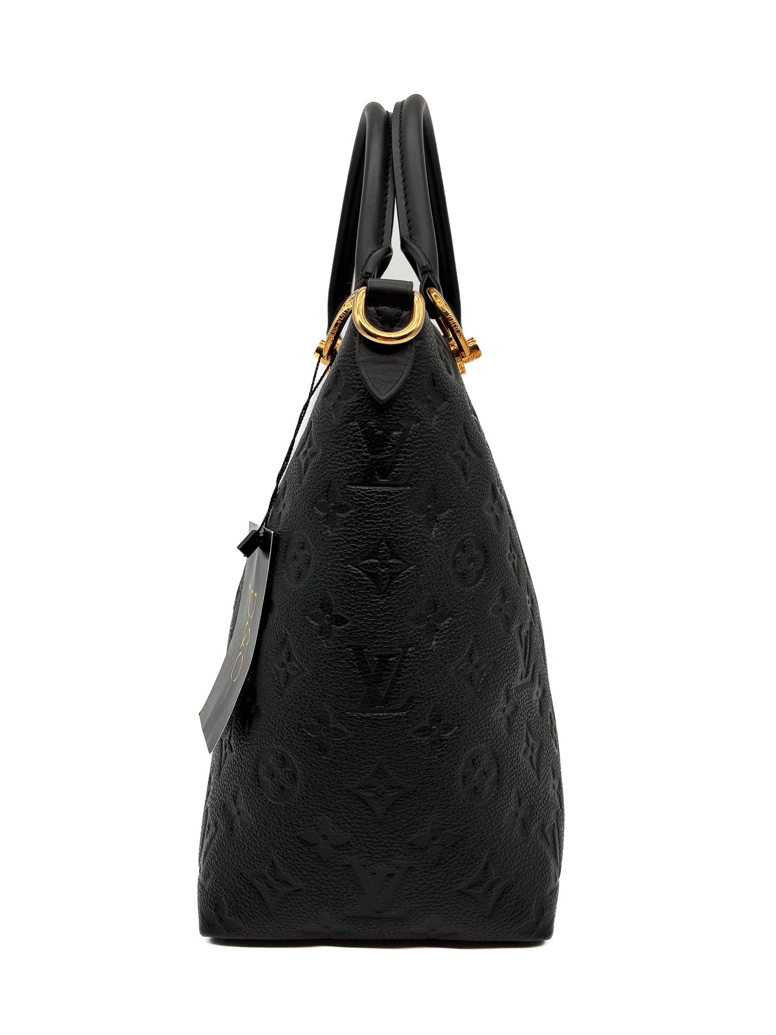 Louis Vuitton V Tote MM in Black Monogram Empreinte Leather with GHW