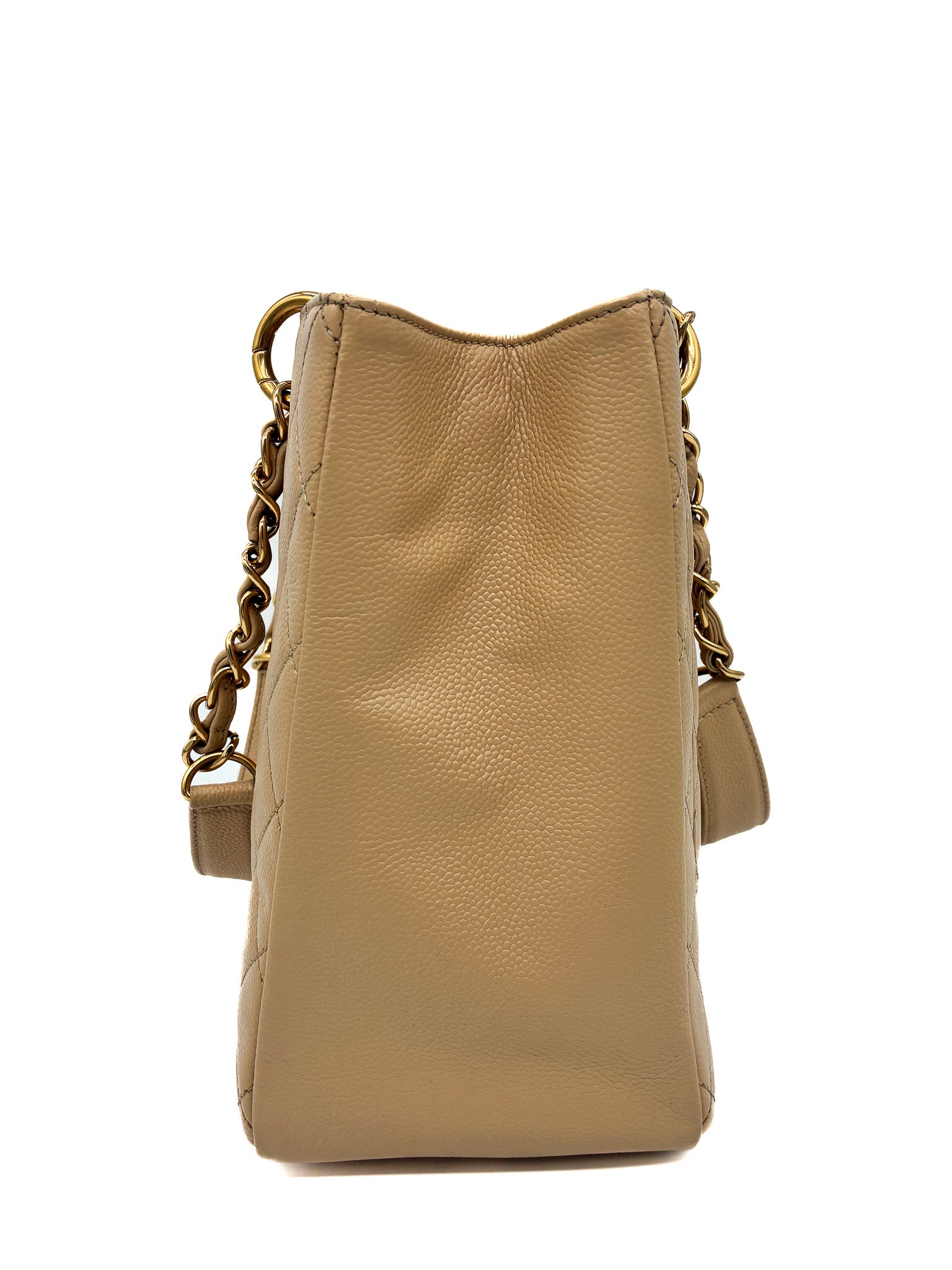 CHANEL GST GRAND SHOPPING TOTE BEIGE CAVIAR GHW