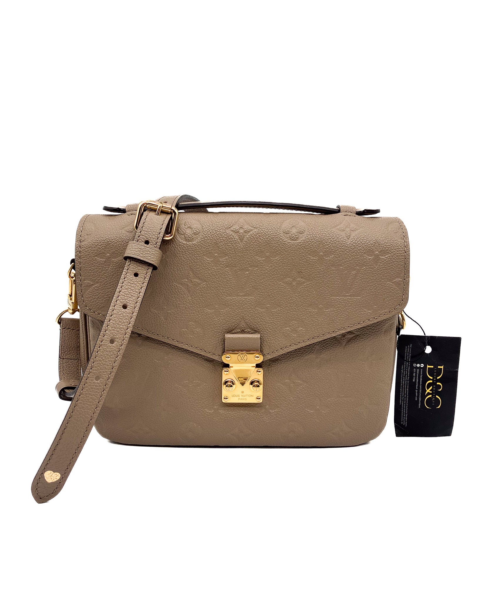 Louis Vuitton Pochette Metis Tourterelle Empreinte Leather
