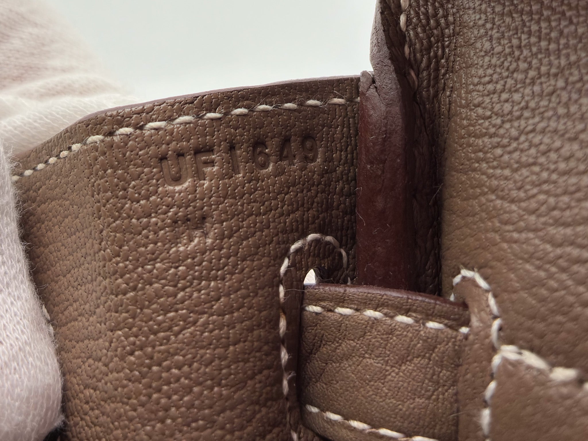 Hermes Togo Birkin 25 Etoupe