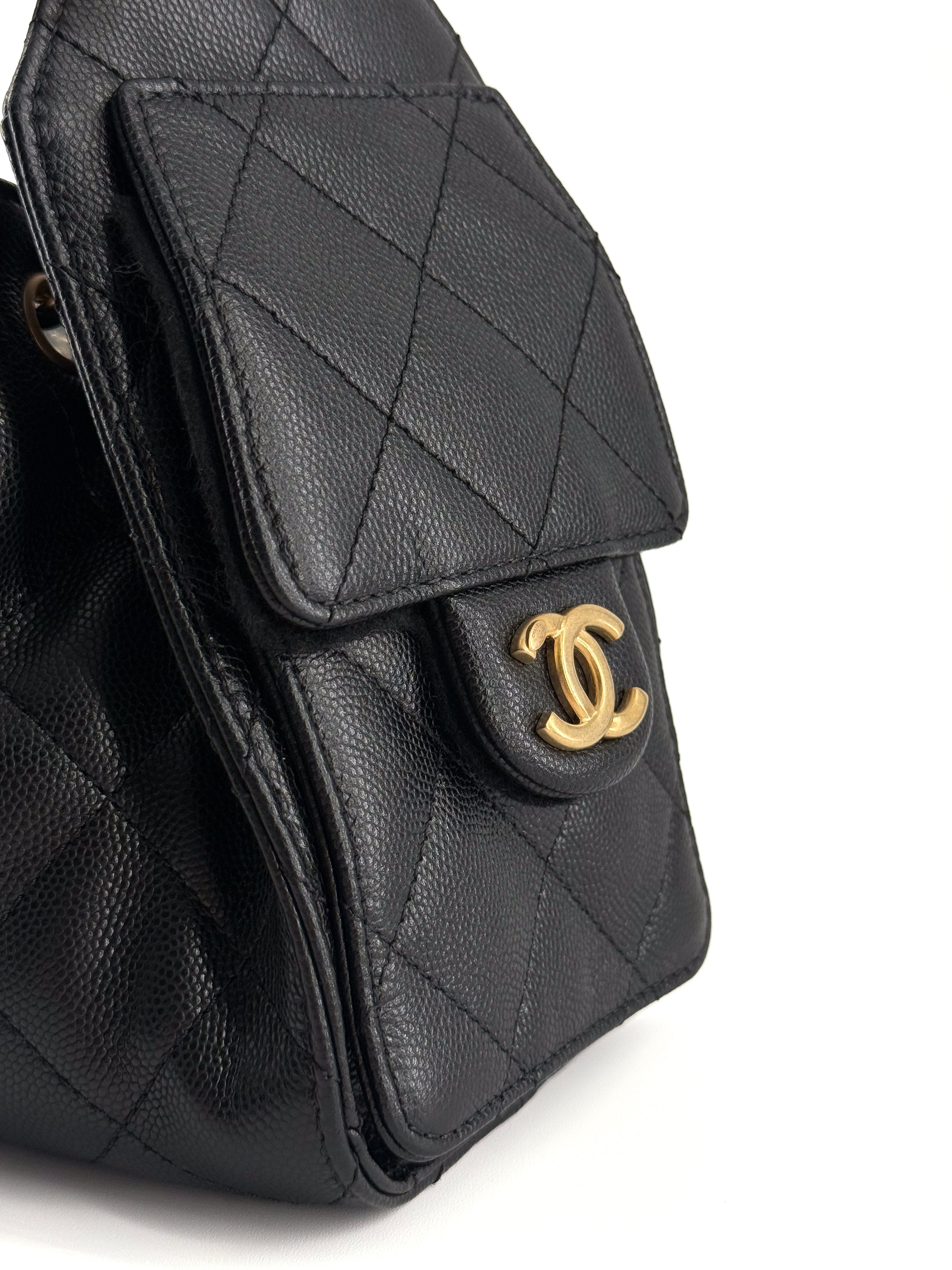 Chanel Caviar Quilted Mini Chanel 25 Handbag Black