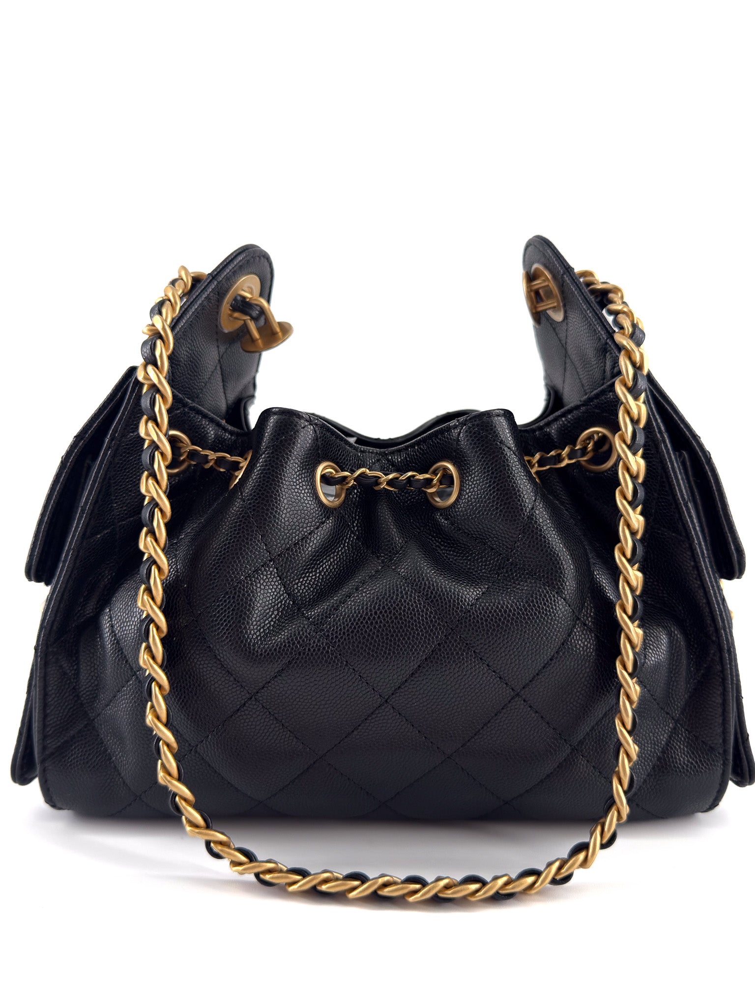 Chanel Caviar Quilted Mini Chanel 25 Handbag Black