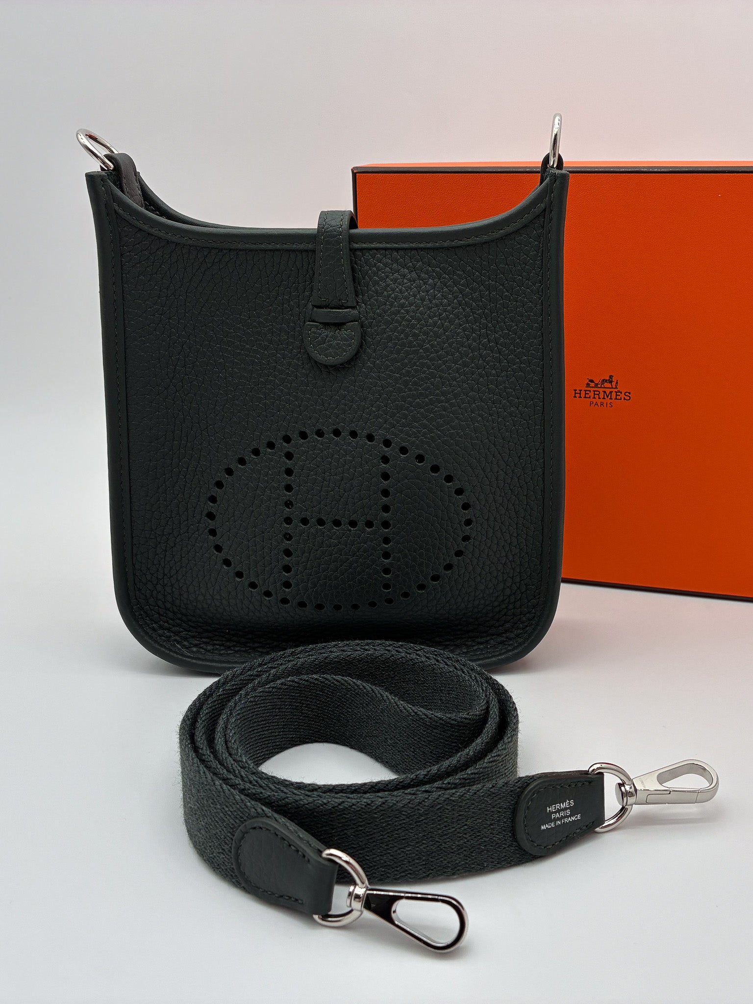 Hermes Taurillon Clemence Evelyne TPM Vert Mangrove