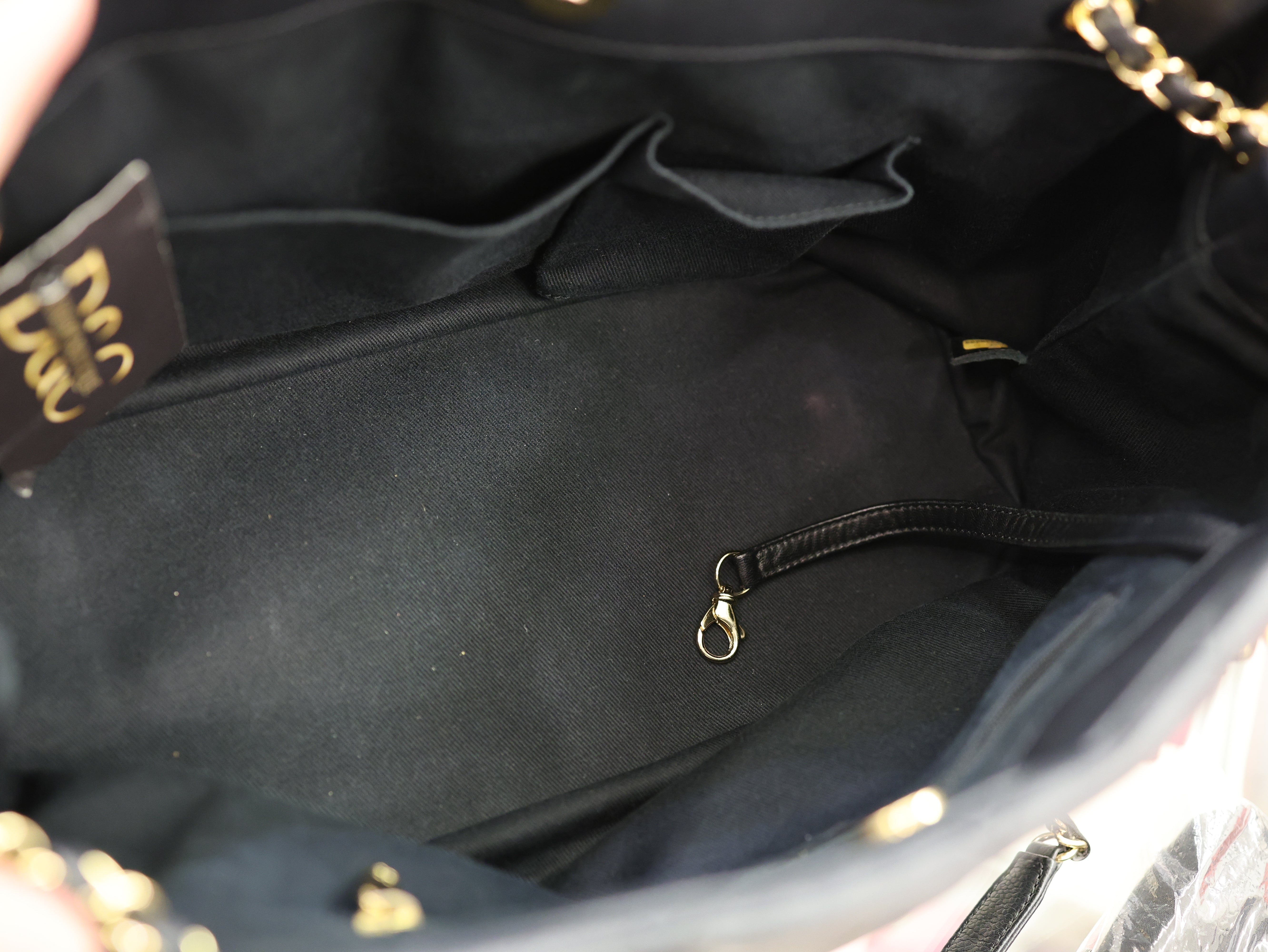 Chanel Caviar Quilted CC Timeless Soft Tote Black