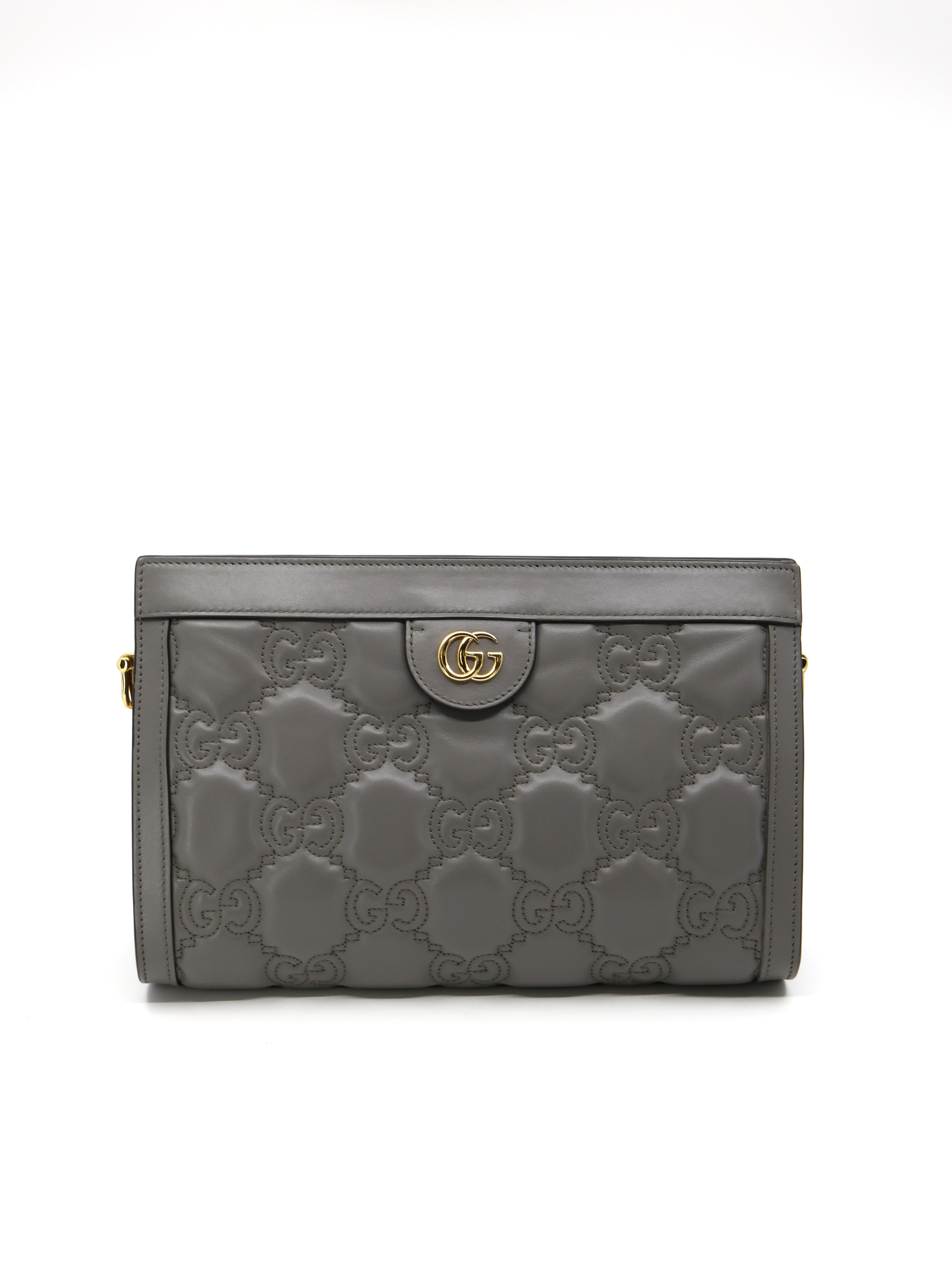 Gucci Calfskin GG Matelasse Small Slim Chain Shoulder Bag