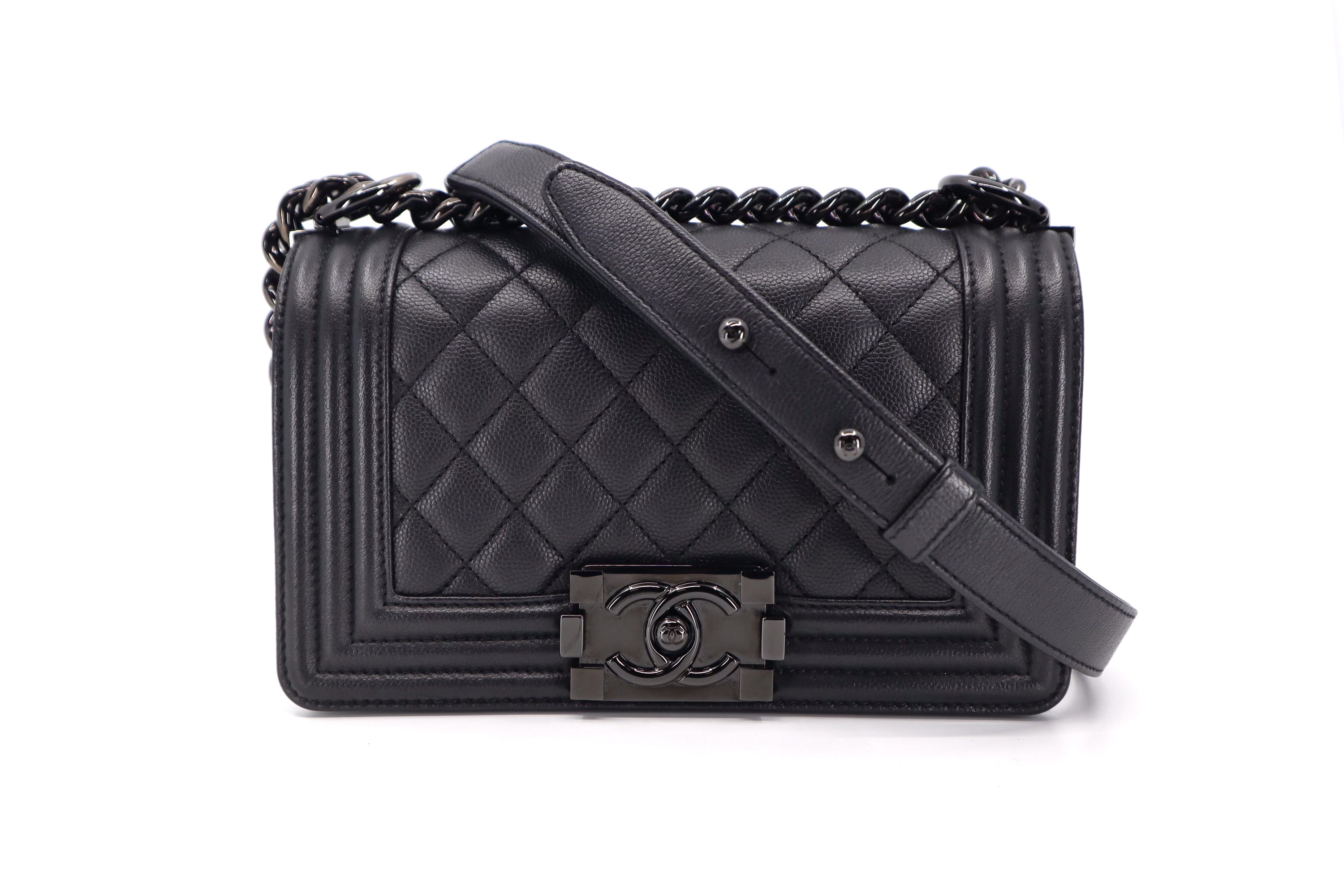 Chanel Boy Small Caviar So Black BHW