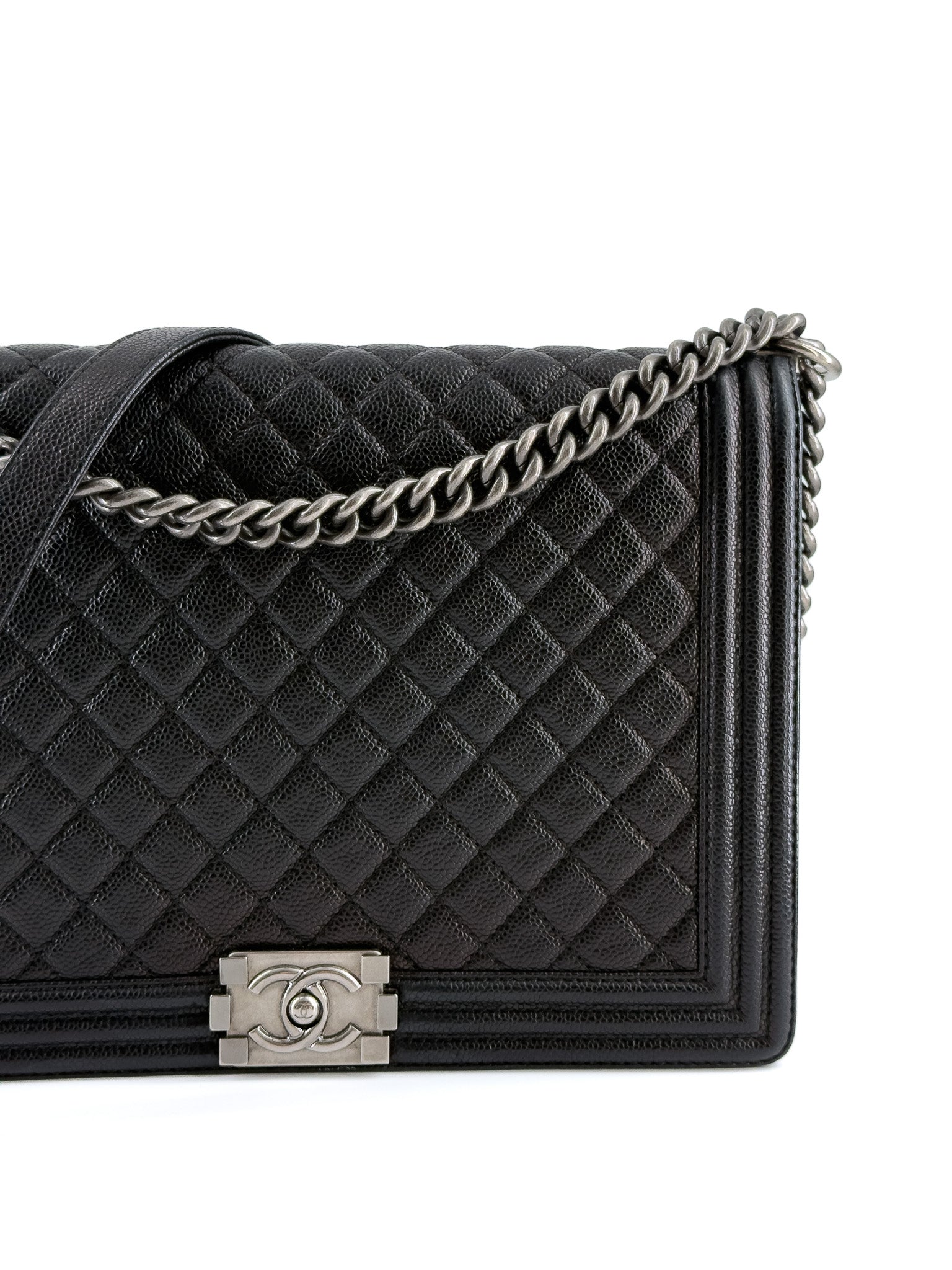 Chanel Caviar Quilted Large Boy Flap Black