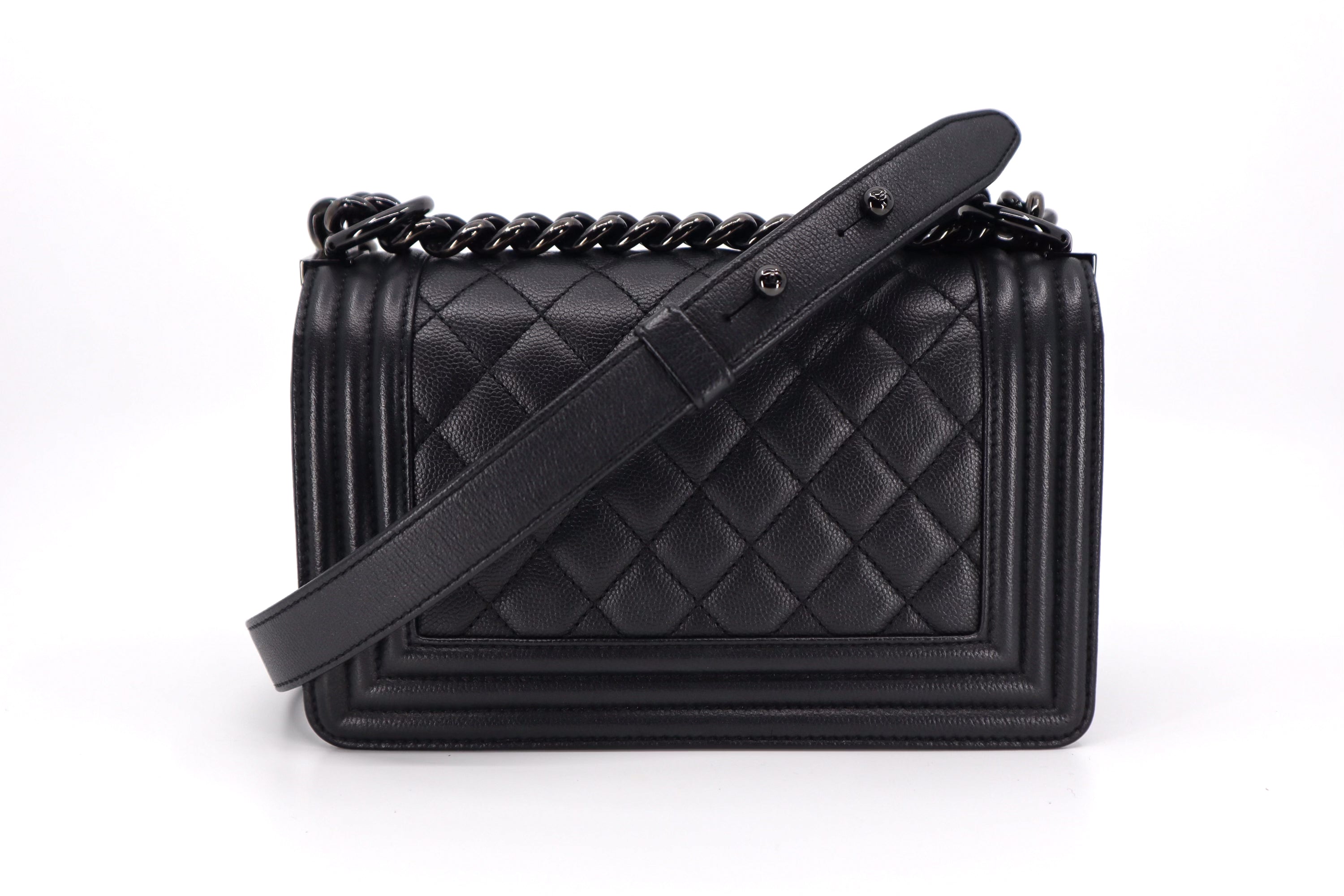 Chanel Boy Small Caviar So Black BHW