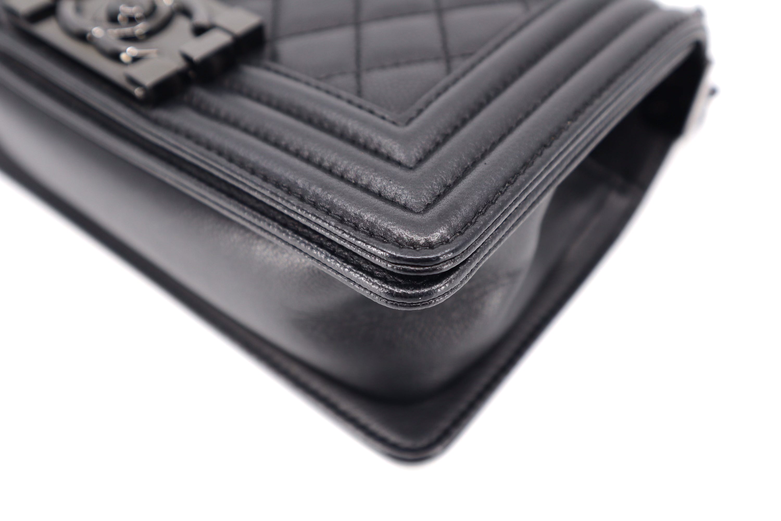 Chanel Boy Small Caviar So Black BHW