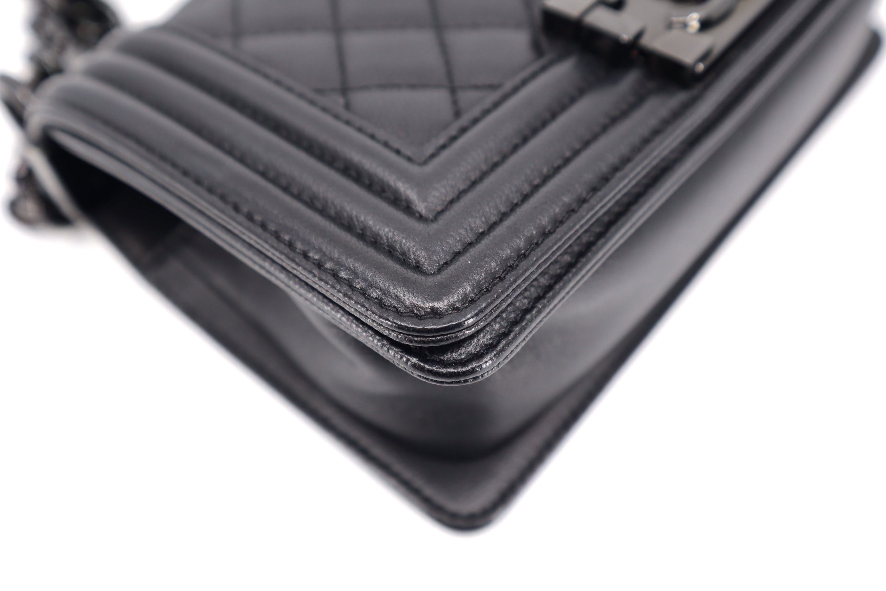 Chanel Boy Small Caviar So Black BHW