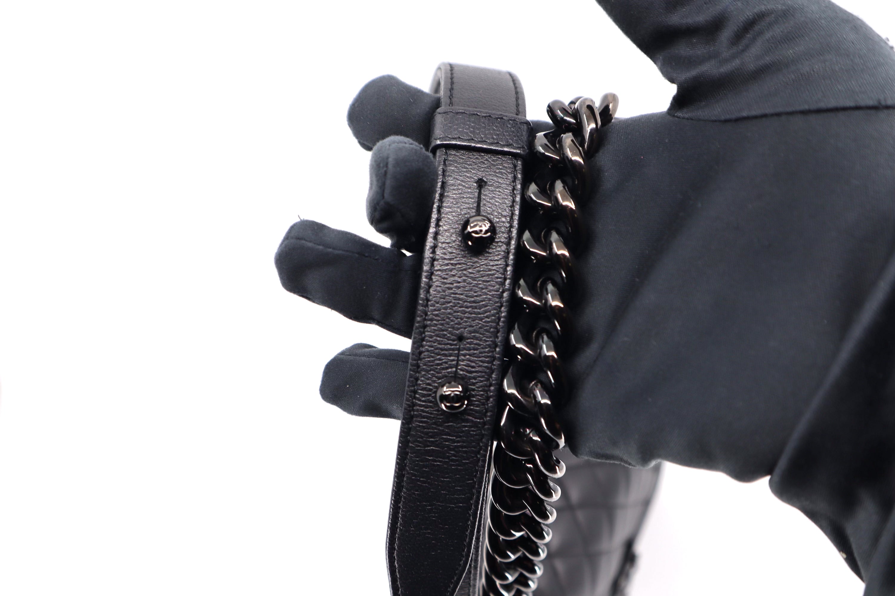 Chanel Boy Small Caviar So Black BHW