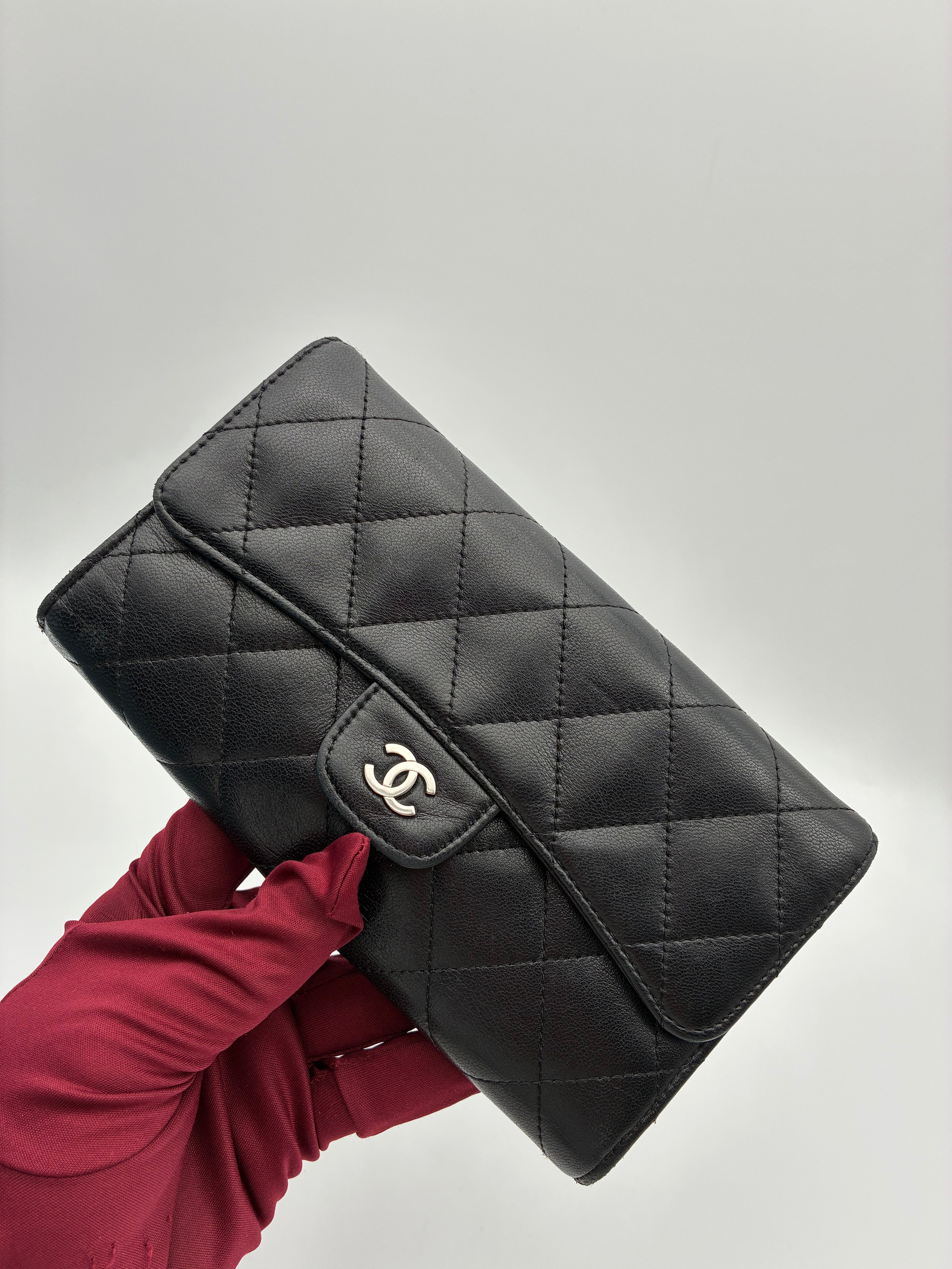 Chanel Long Wallet Flap Lambskin